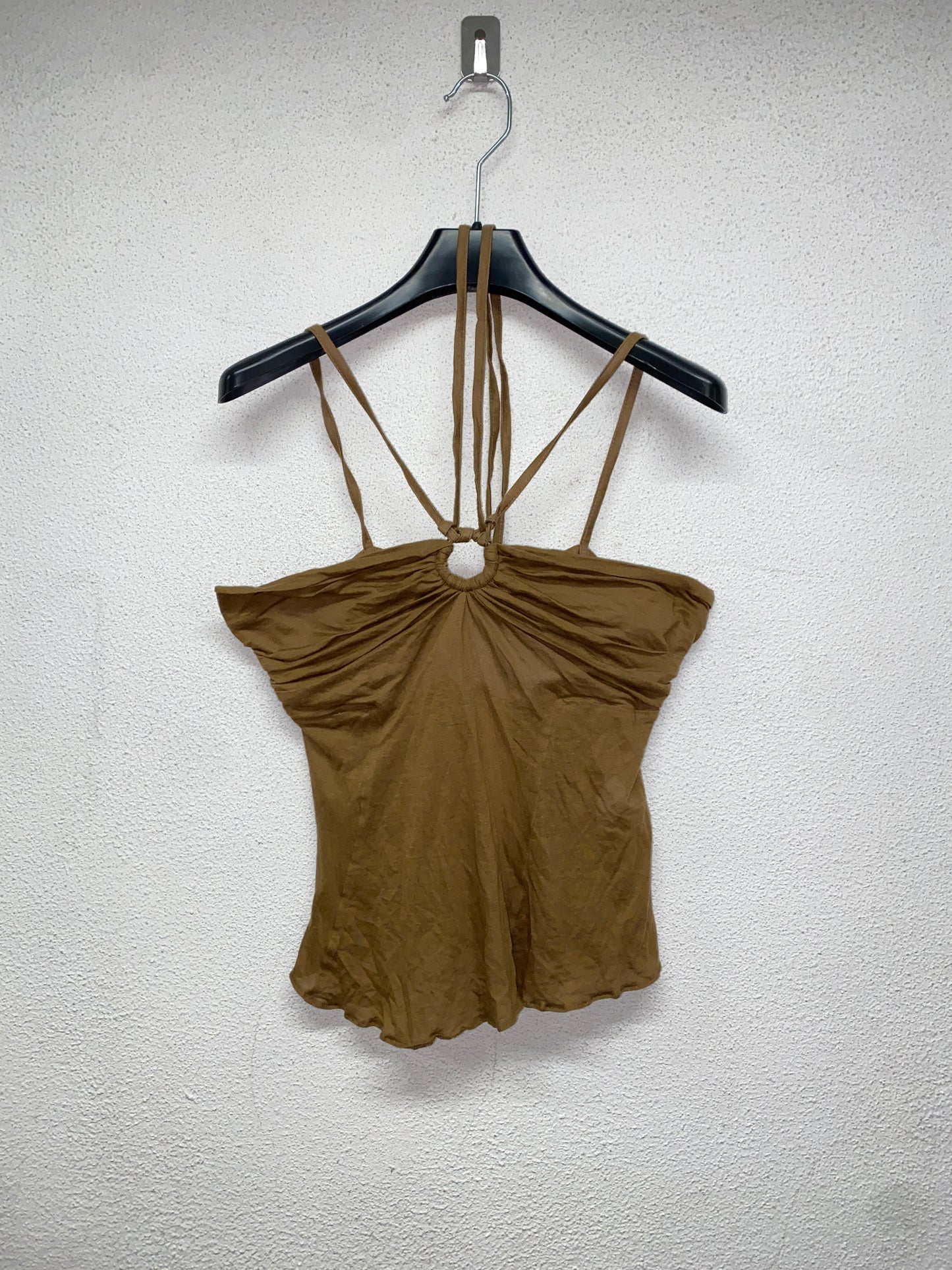 ROBERTO CAVALLI y2k khaki strap top (44/M)