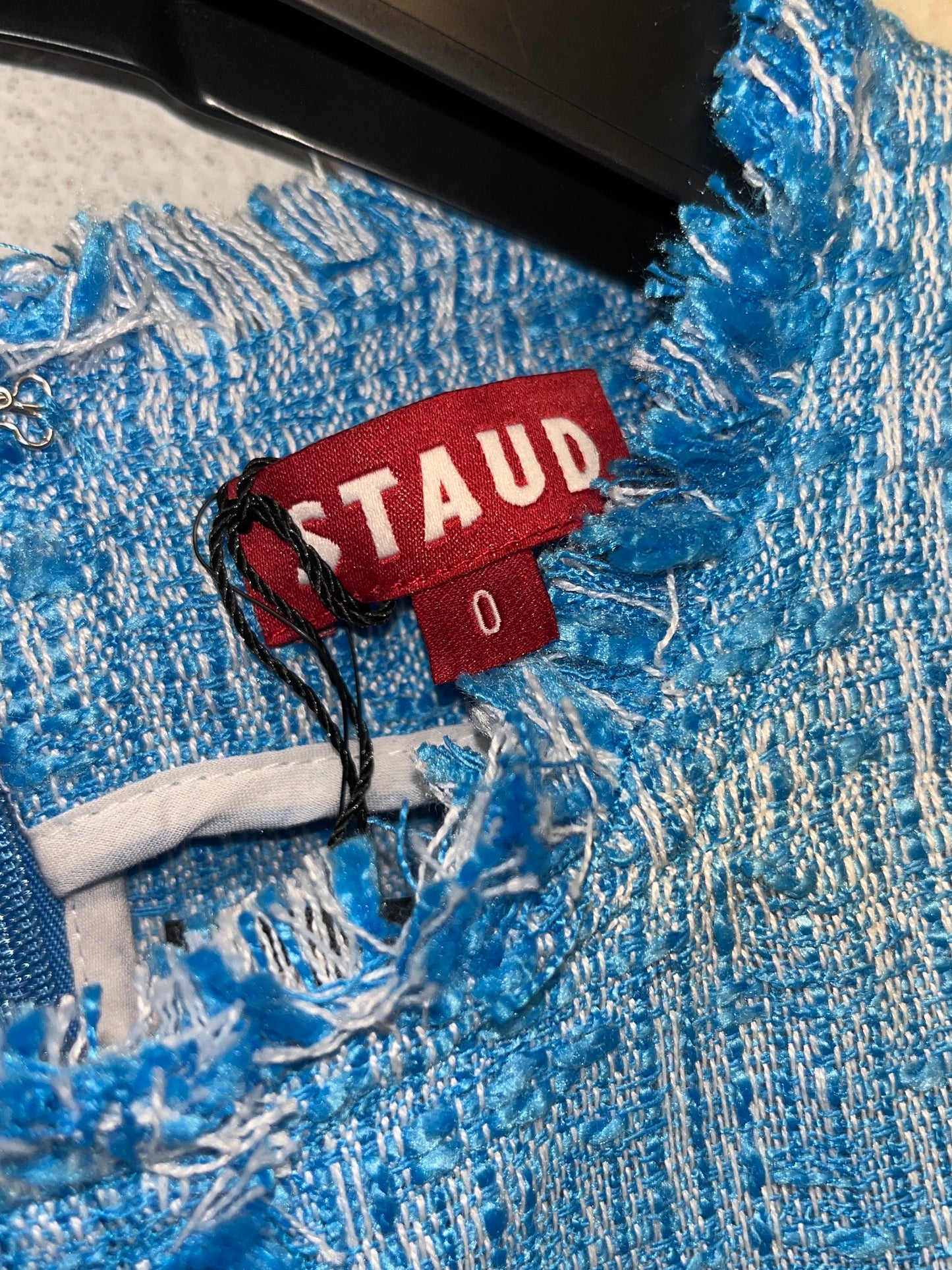 STAUD distressed sleeveless mini Dress (S)