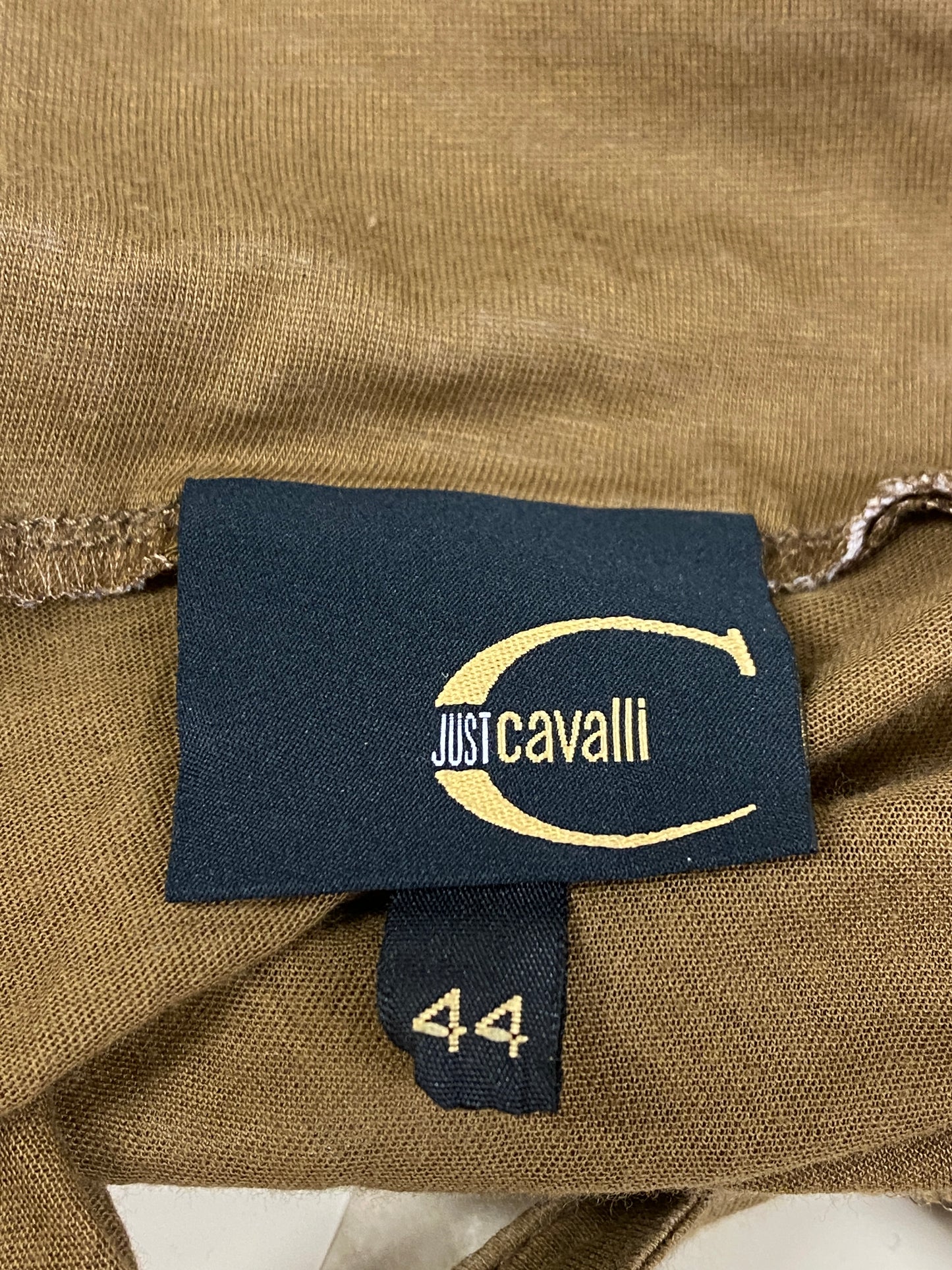 ROBERTO CAVALLI y2k khaki strap top (44/M)