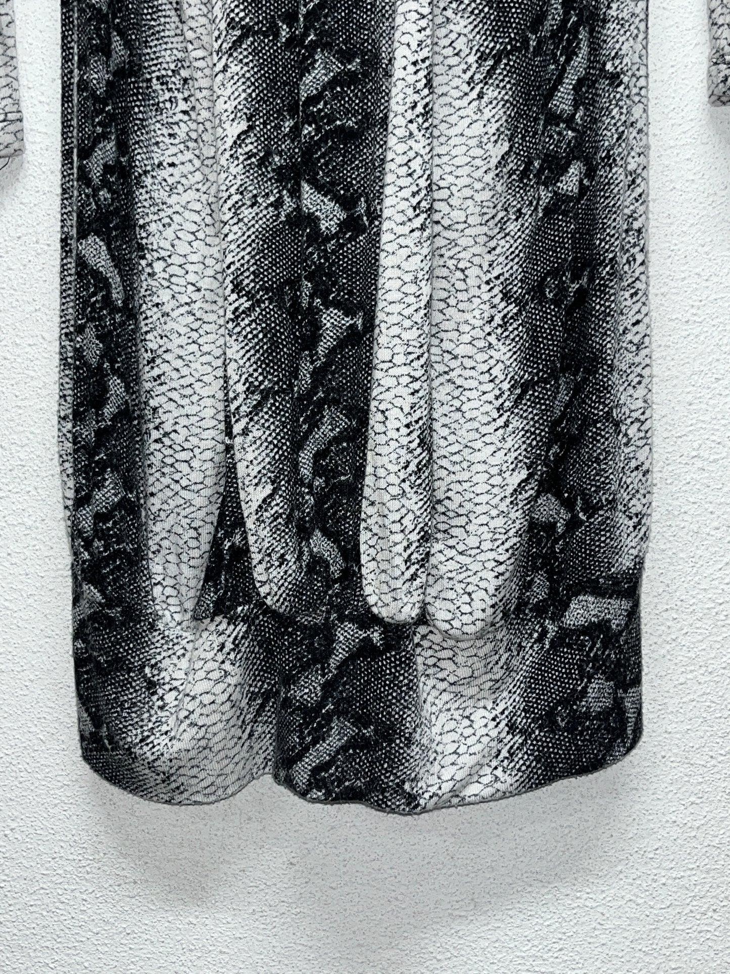 ROBERTO CAVALLI abstract print midi Dress (M)