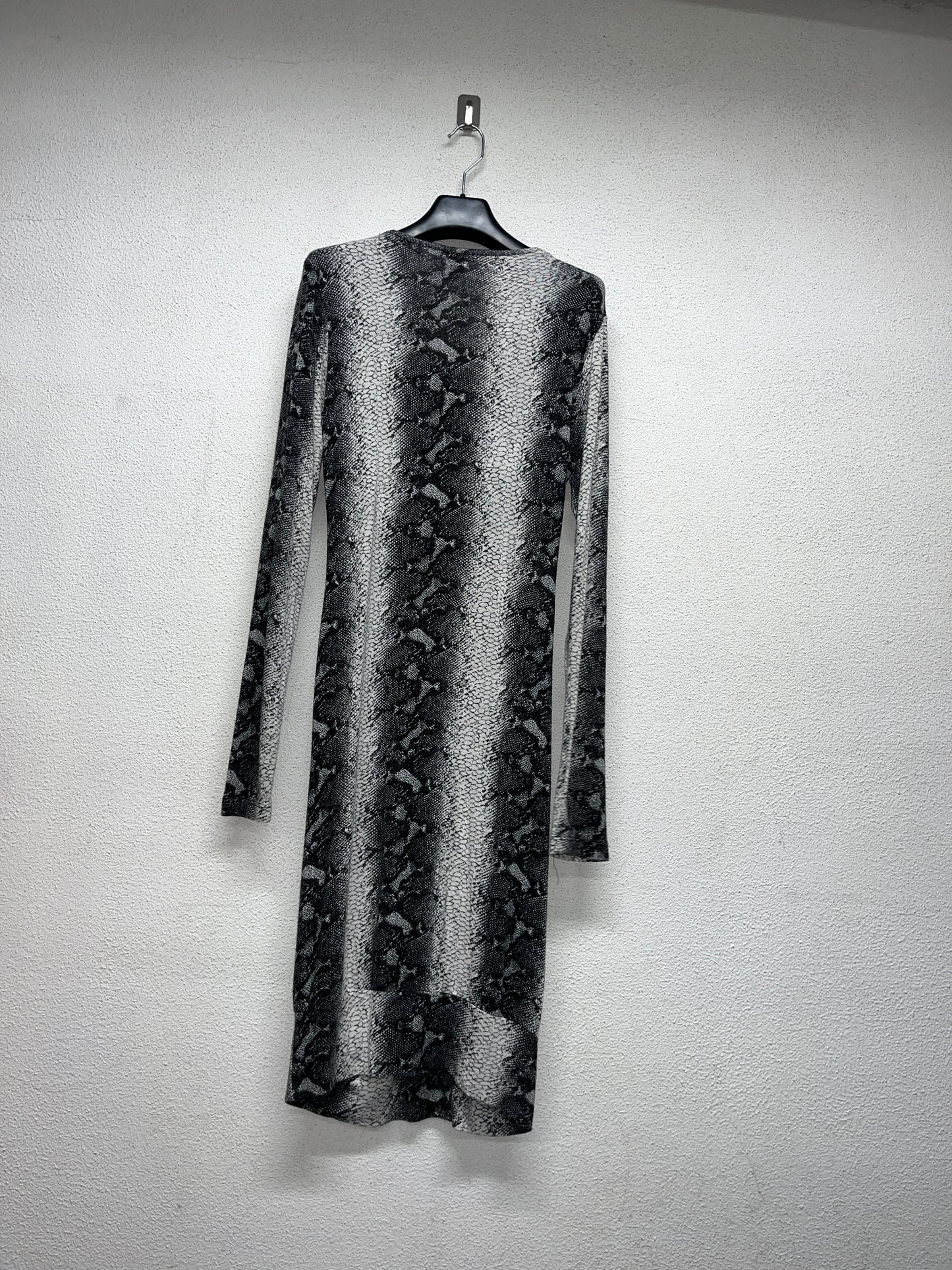 ROBERTO CAVALLI abstract print midi Dress (M)