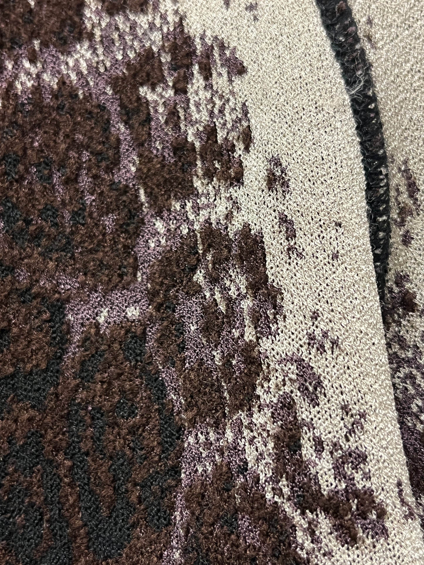 ROBERTO CAVALLI wool abstract brown twin Set (L)