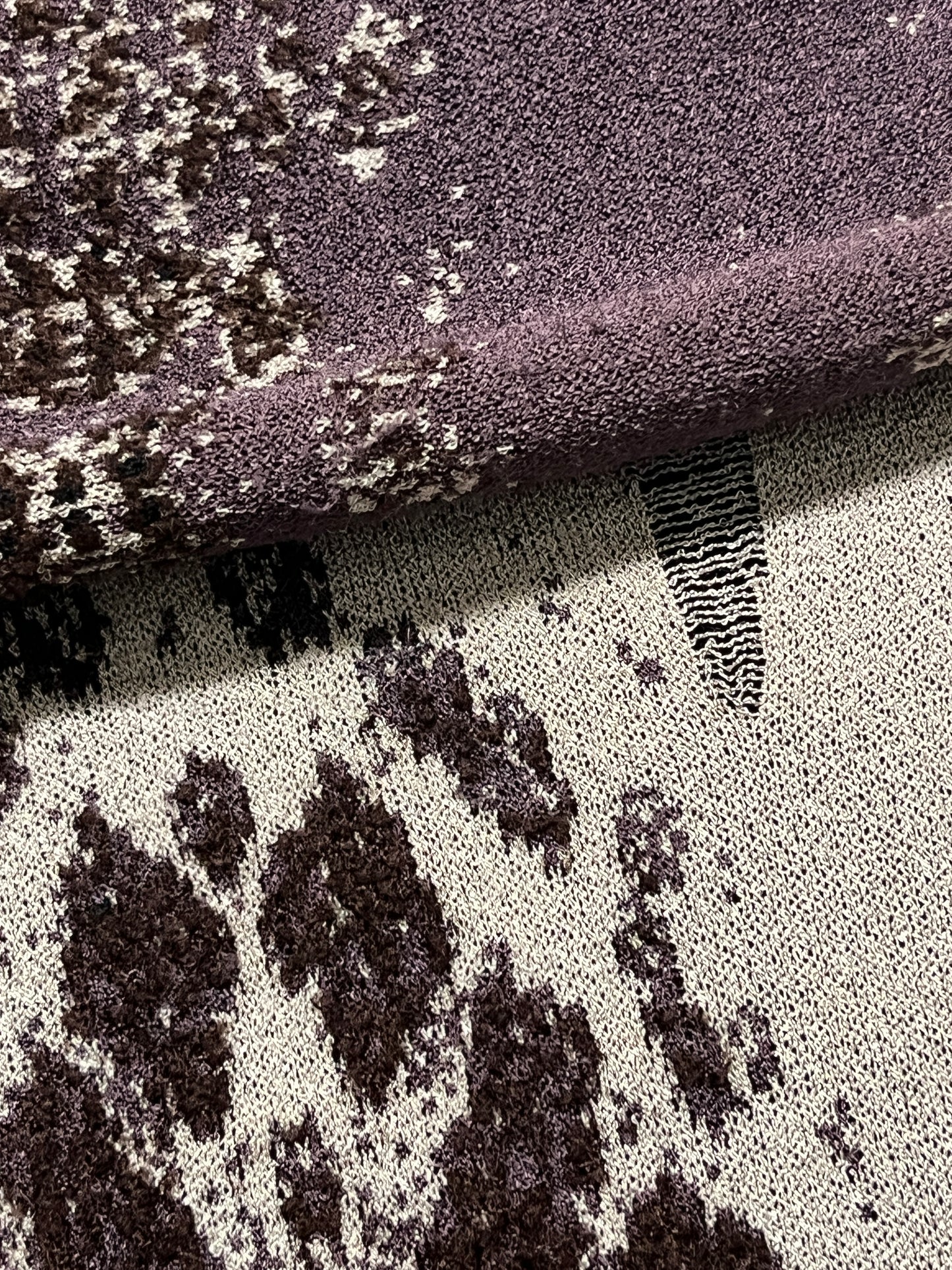 ROBERTO CAVALLI wool abstract brown twin Set (L)