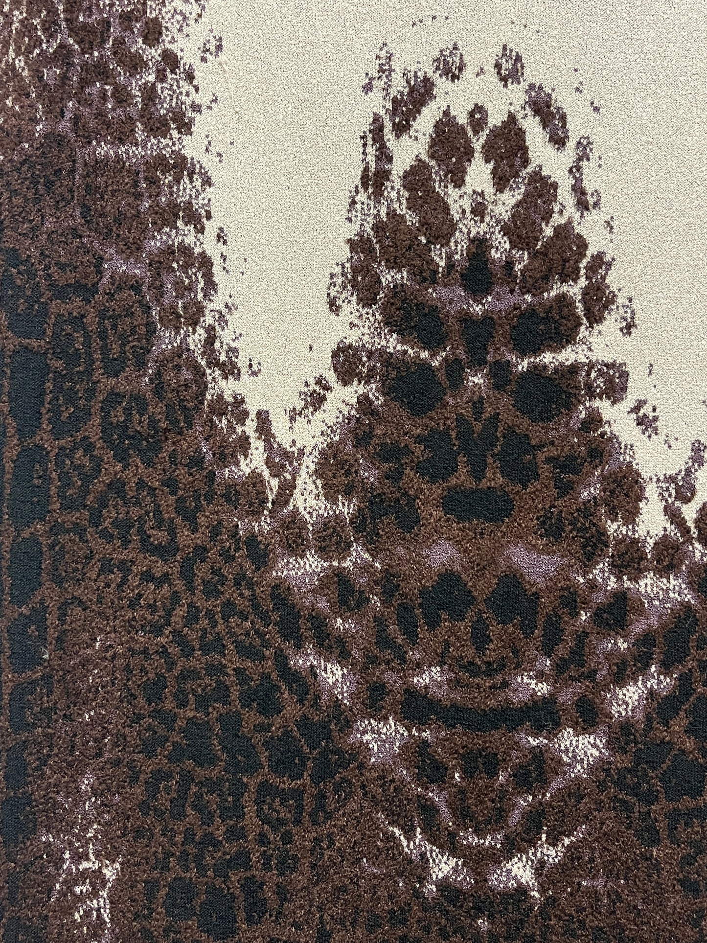 ROBERTO CAVALLI wool abstract brown twin Set (L)