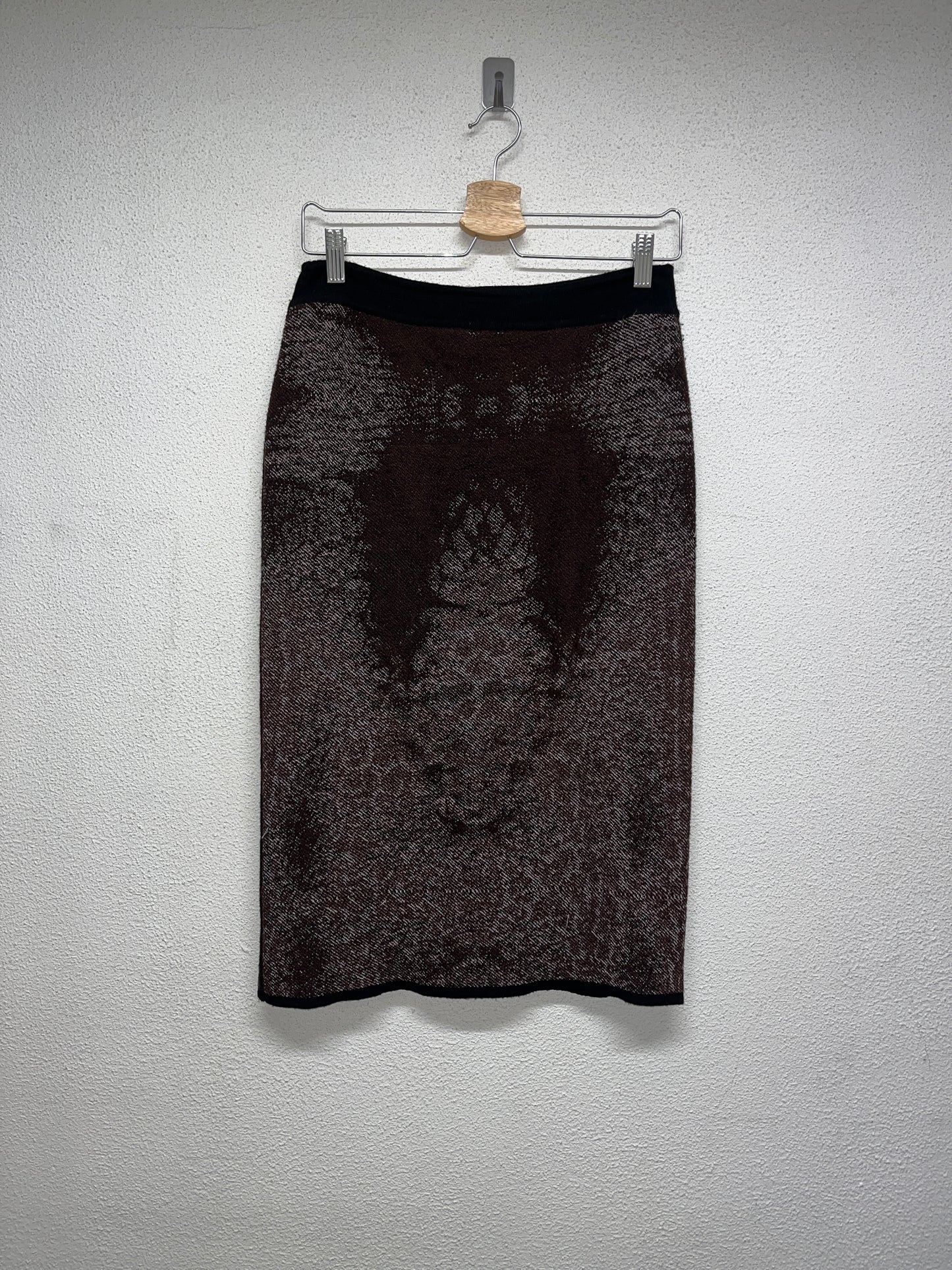 ROBERTO CAVALLI wool abstract brown twin Set (L)