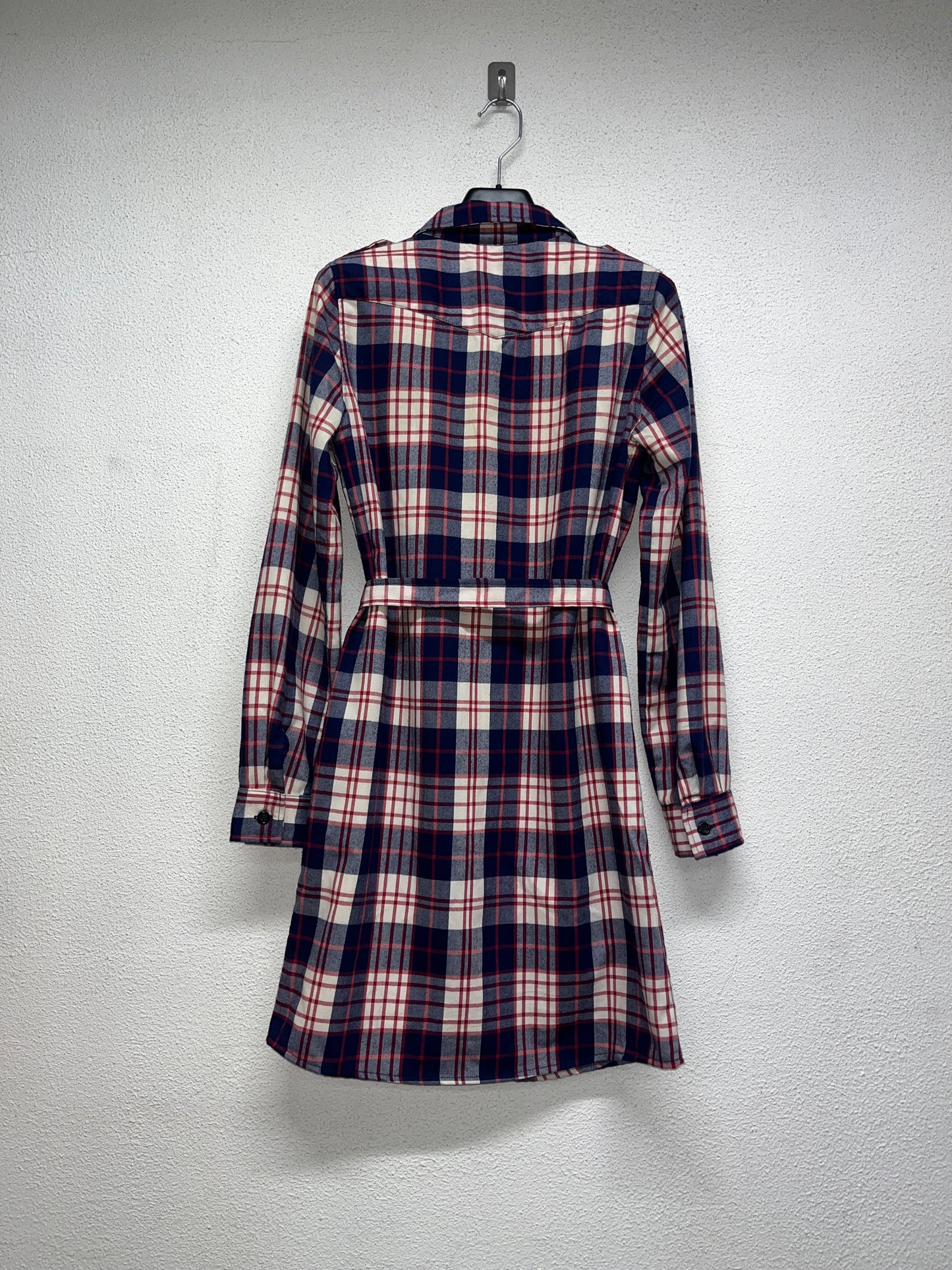 APC plaid checkered pattern shirt-dress (XS)