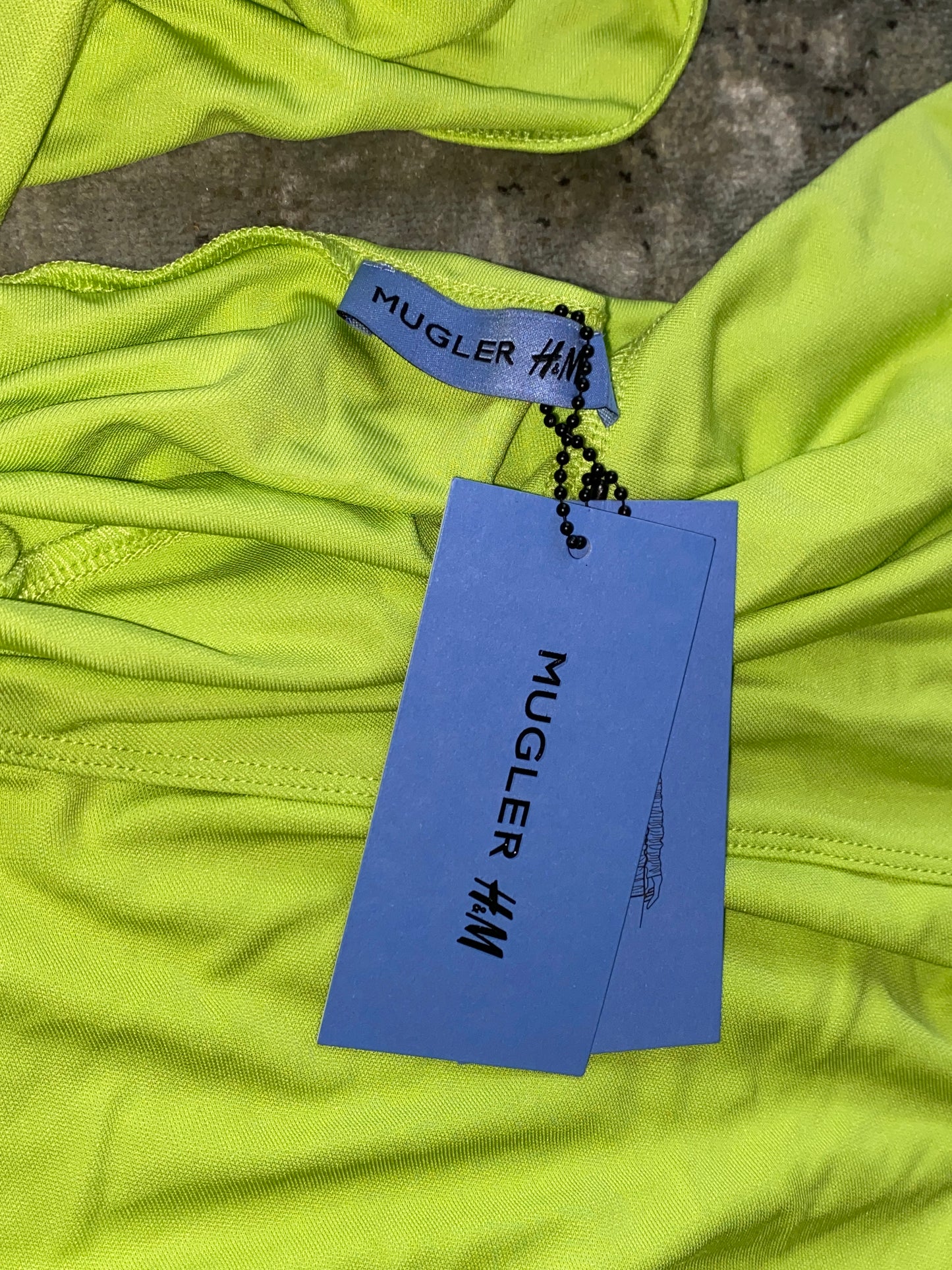 MUGLER asymmetrical mini dress (M)
