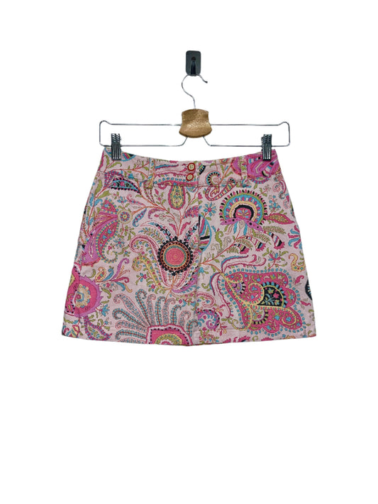 ETRO ethnic pattern pink mini Skirt (XS)