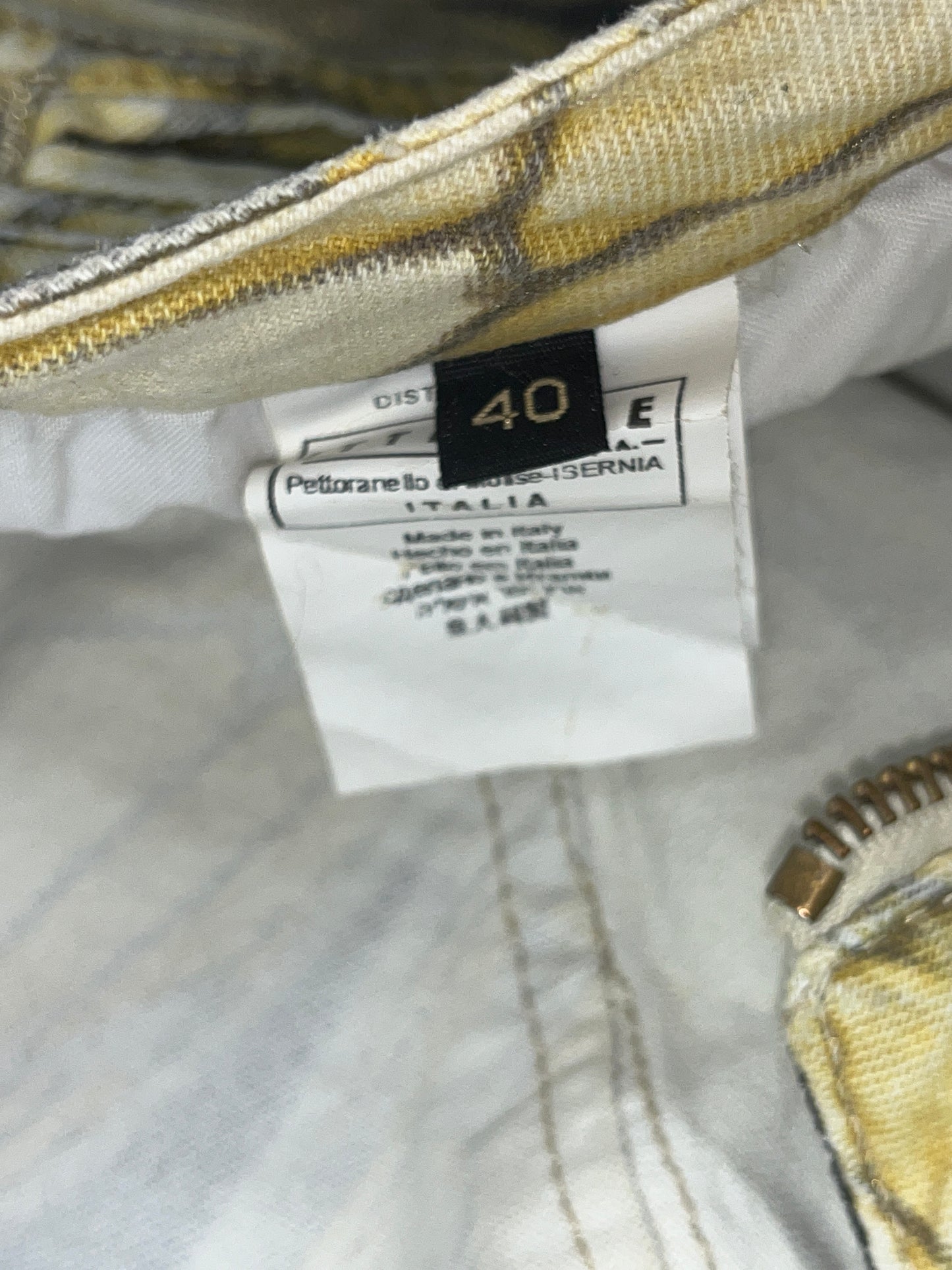 ROBERTO CAVALLI pleated studded 2000s skirt with pockets (M)