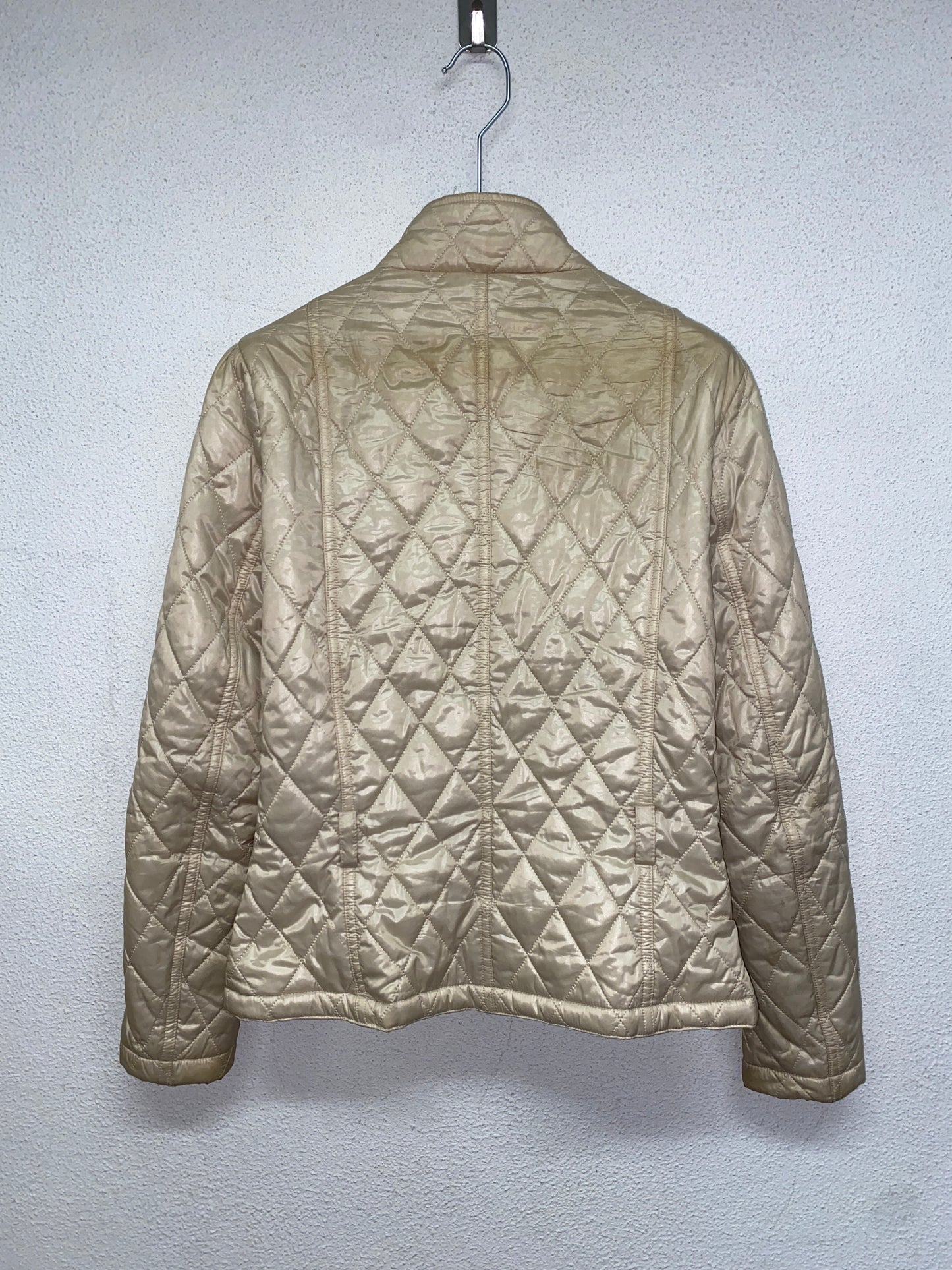 BARBOUR cream biker jacket (34/XS)