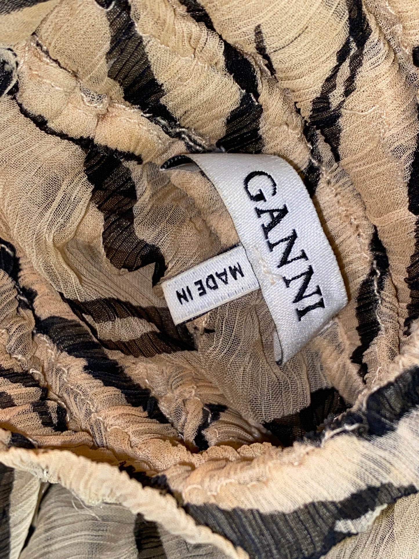 GANNI leopard print dress (XS)