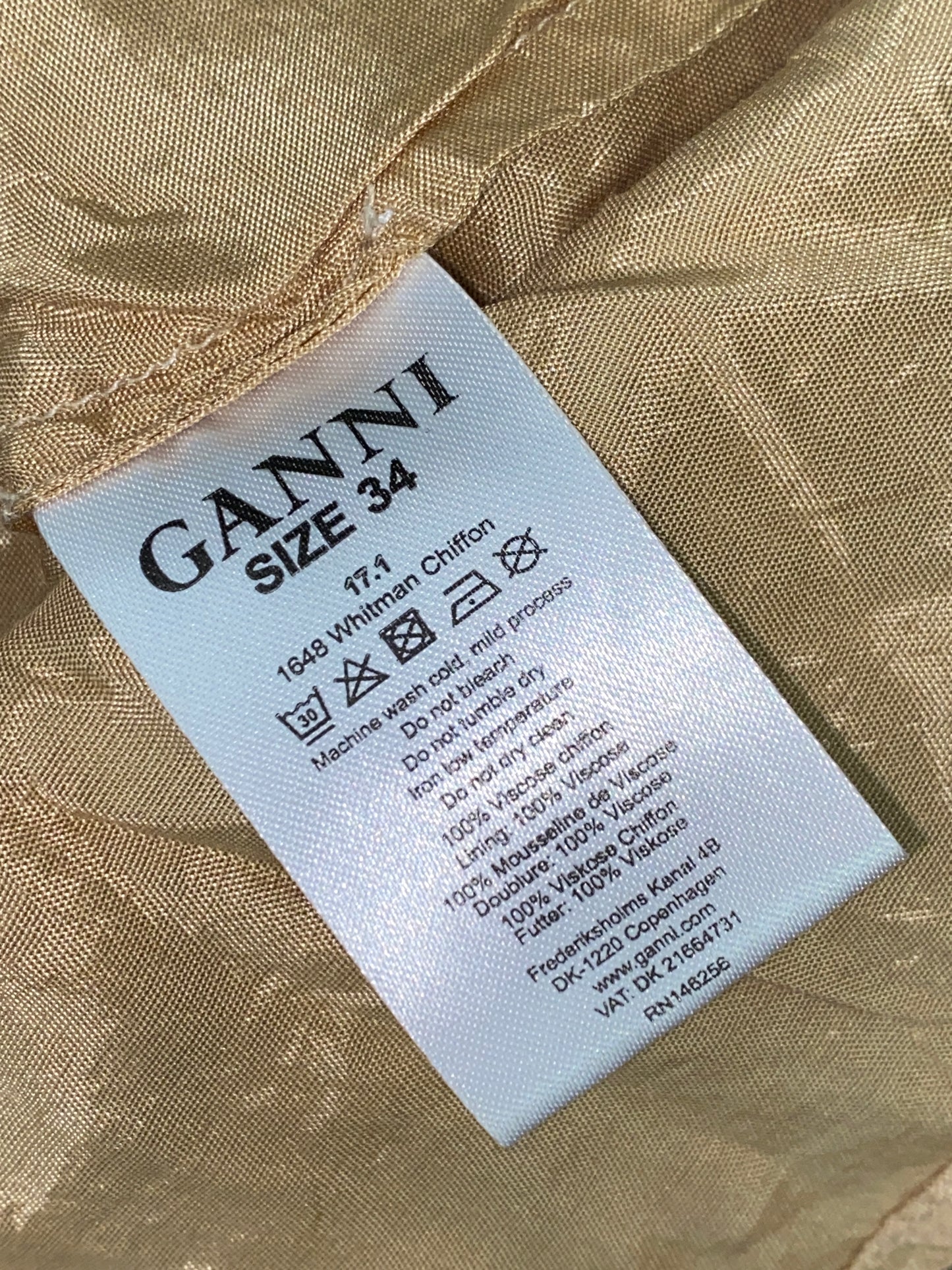 GANNI leopard print dress (XS)