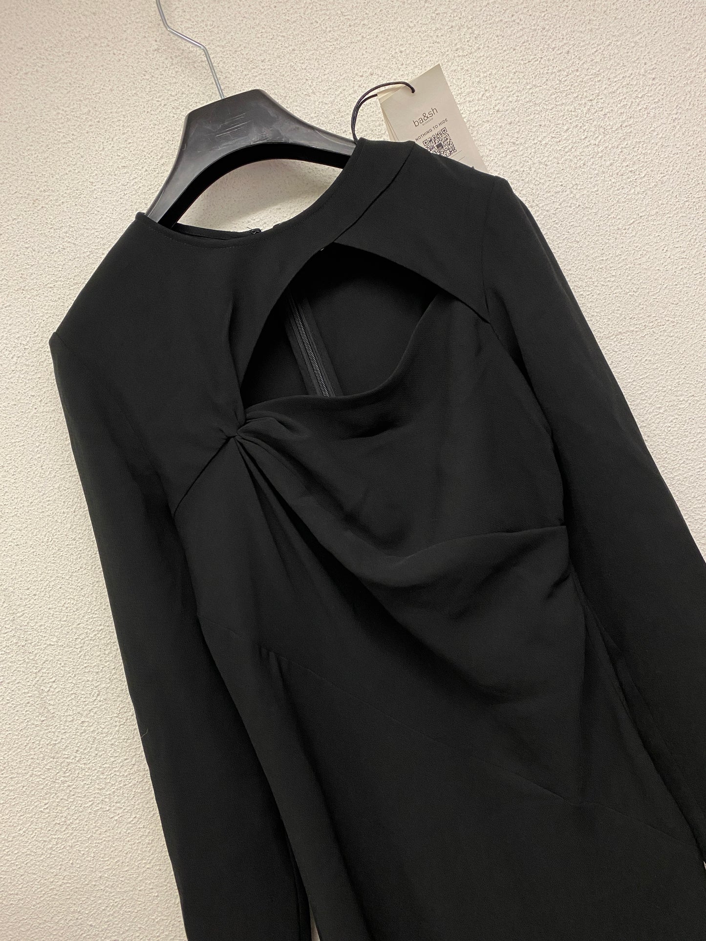 BA&SH black maxi longsleeve dress (S)
