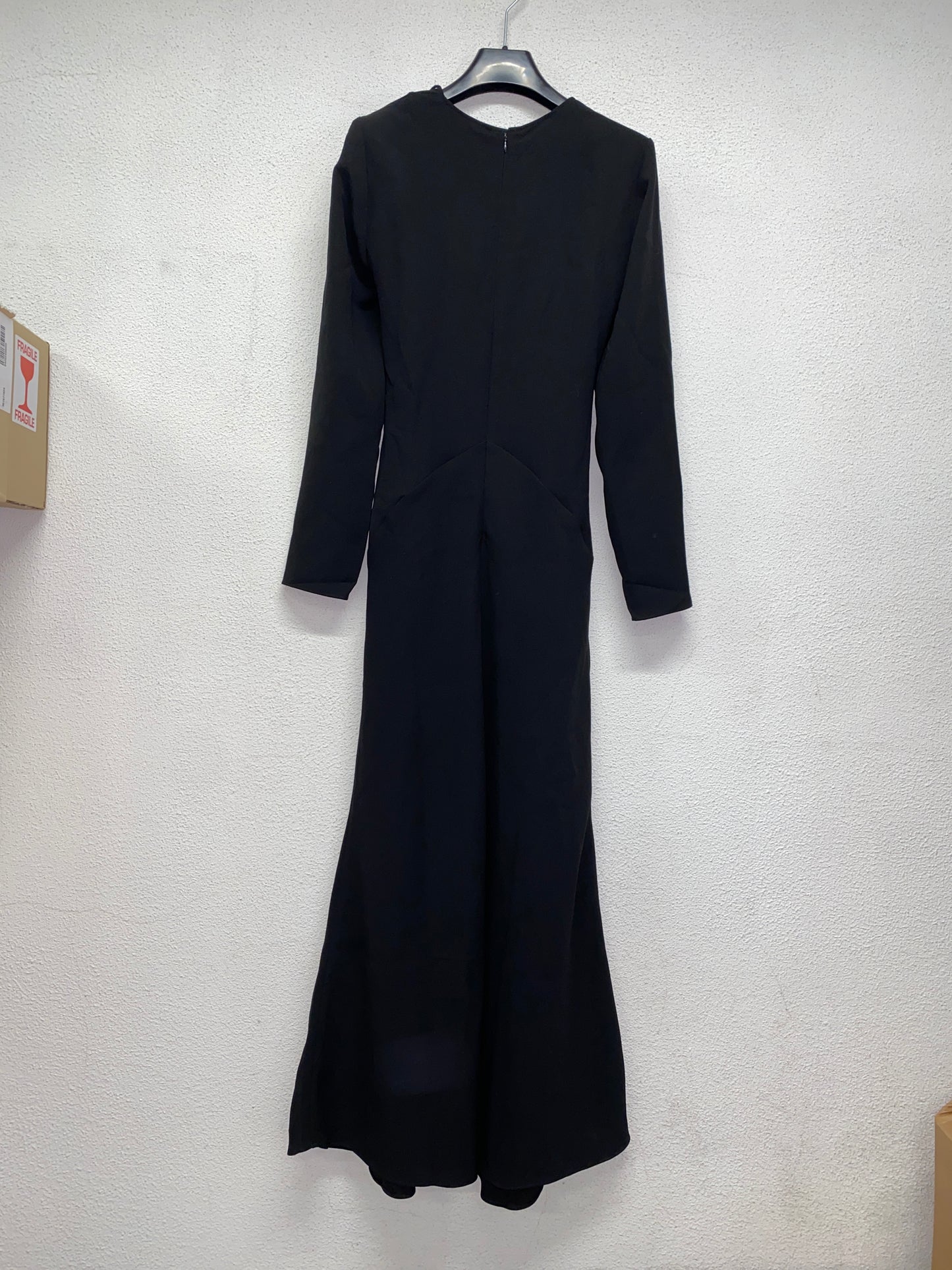 BA&SH black maxi longsleeve dress (S)