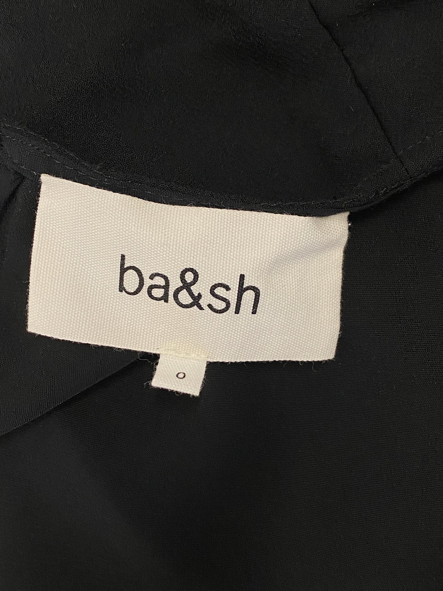 BA&SH black maxi longsleeve dress (S)