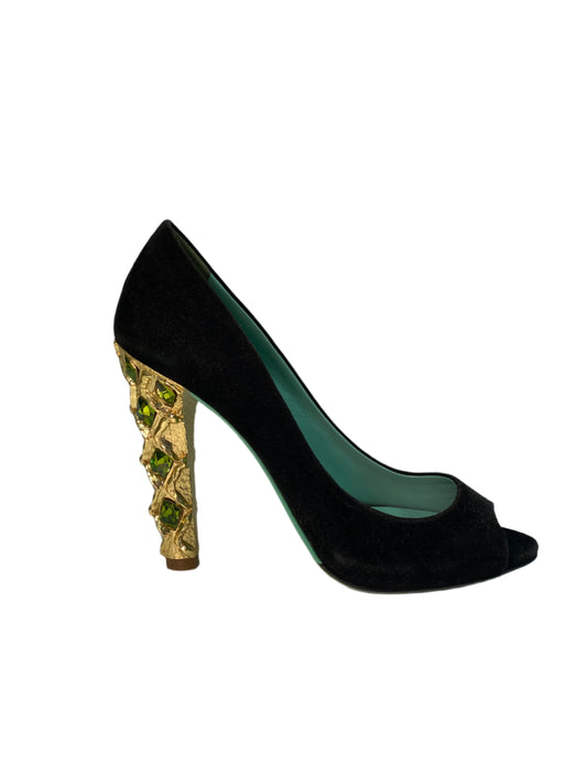 MIU MIU black leather High heels (36.5)