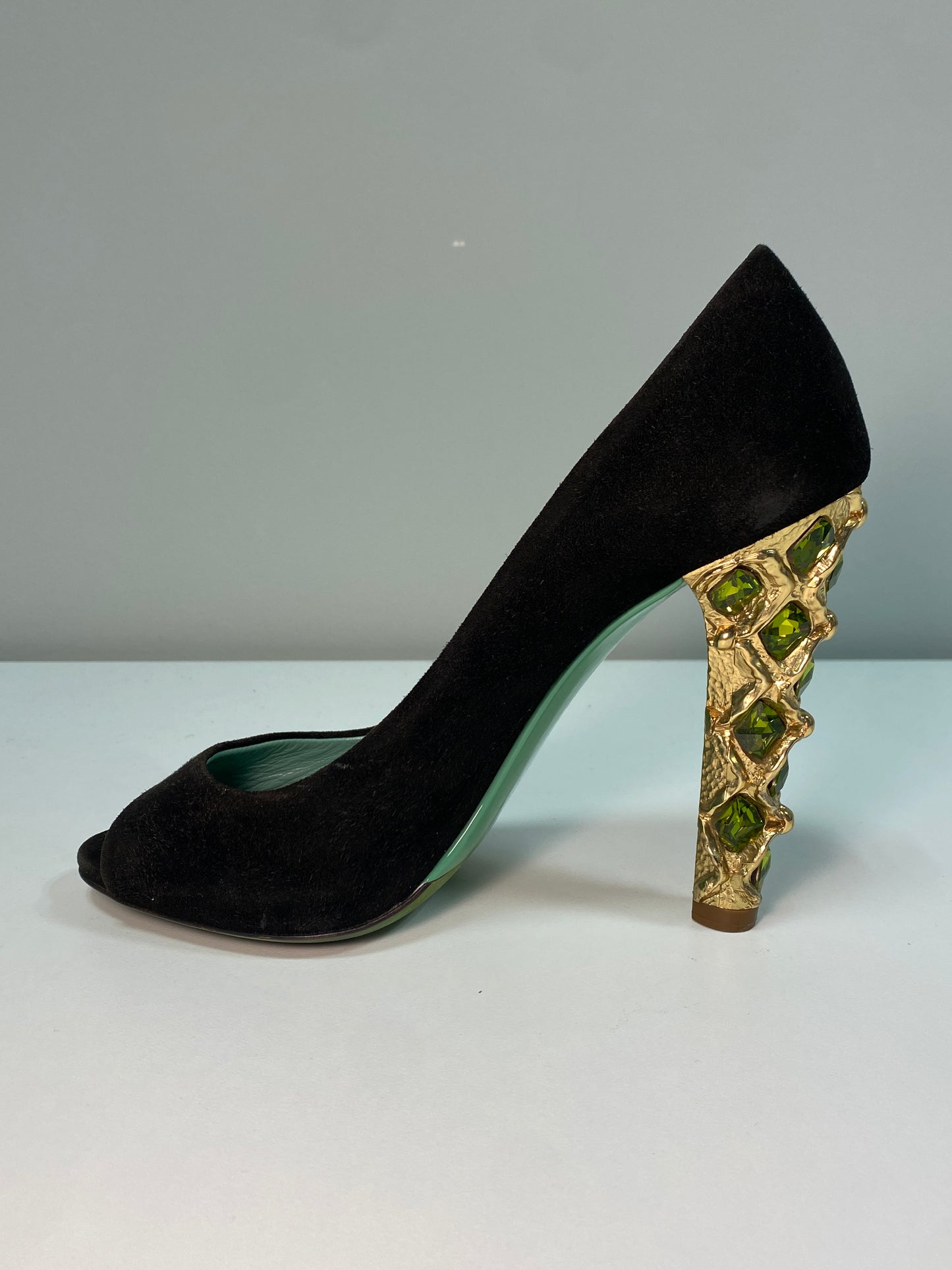 MIU MIU black leather High heels (36.5)