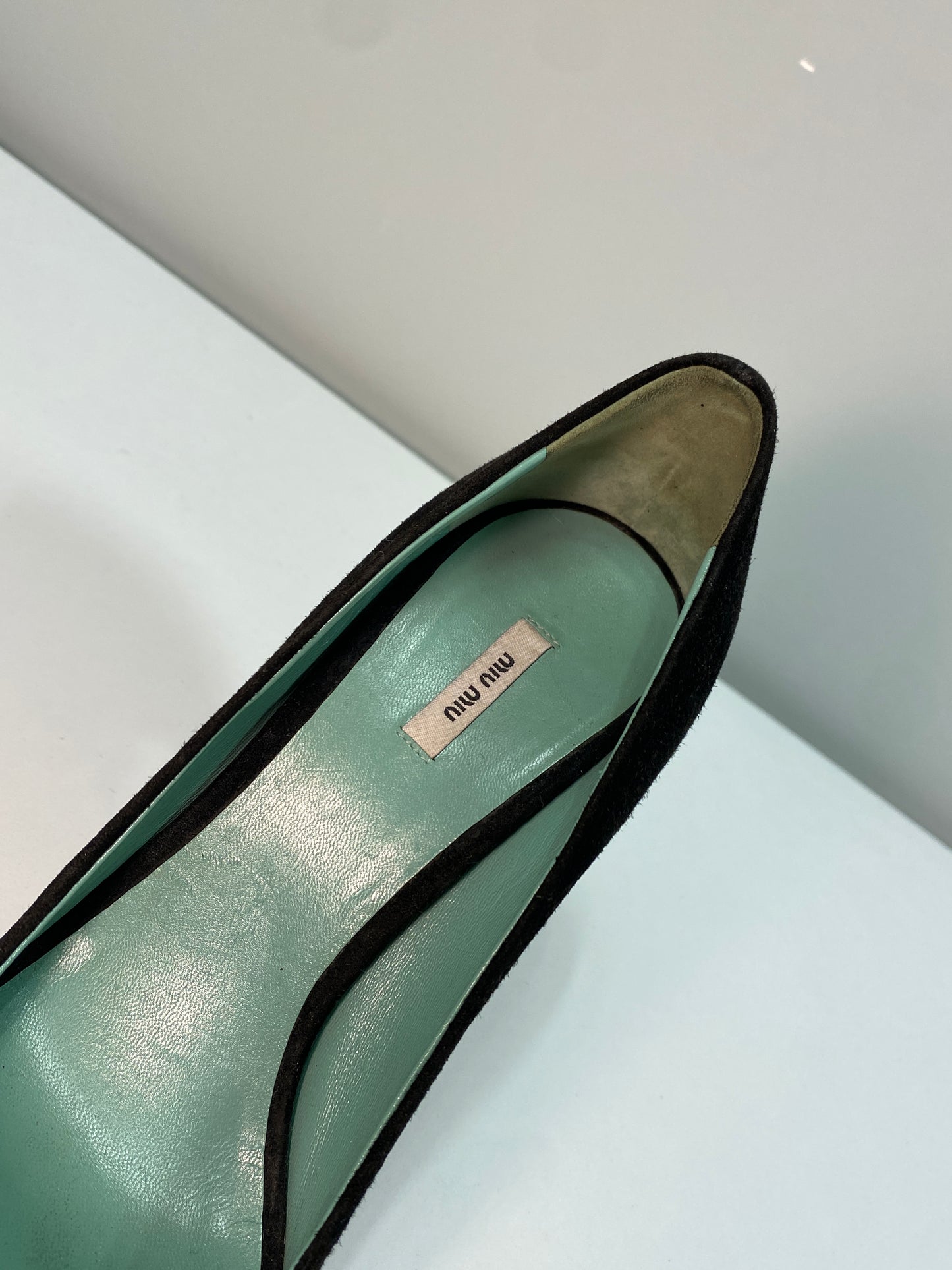 MIU MIU black leather High heels (36.5)