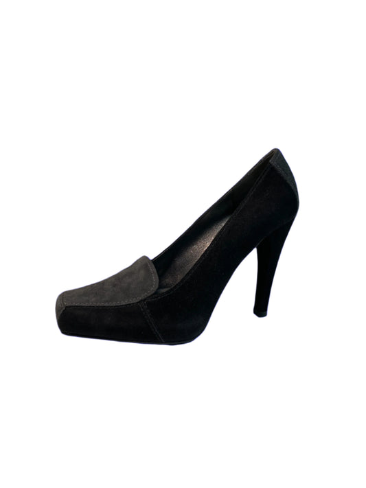 STUART WEITZMAN black and grey leather pumps (39)