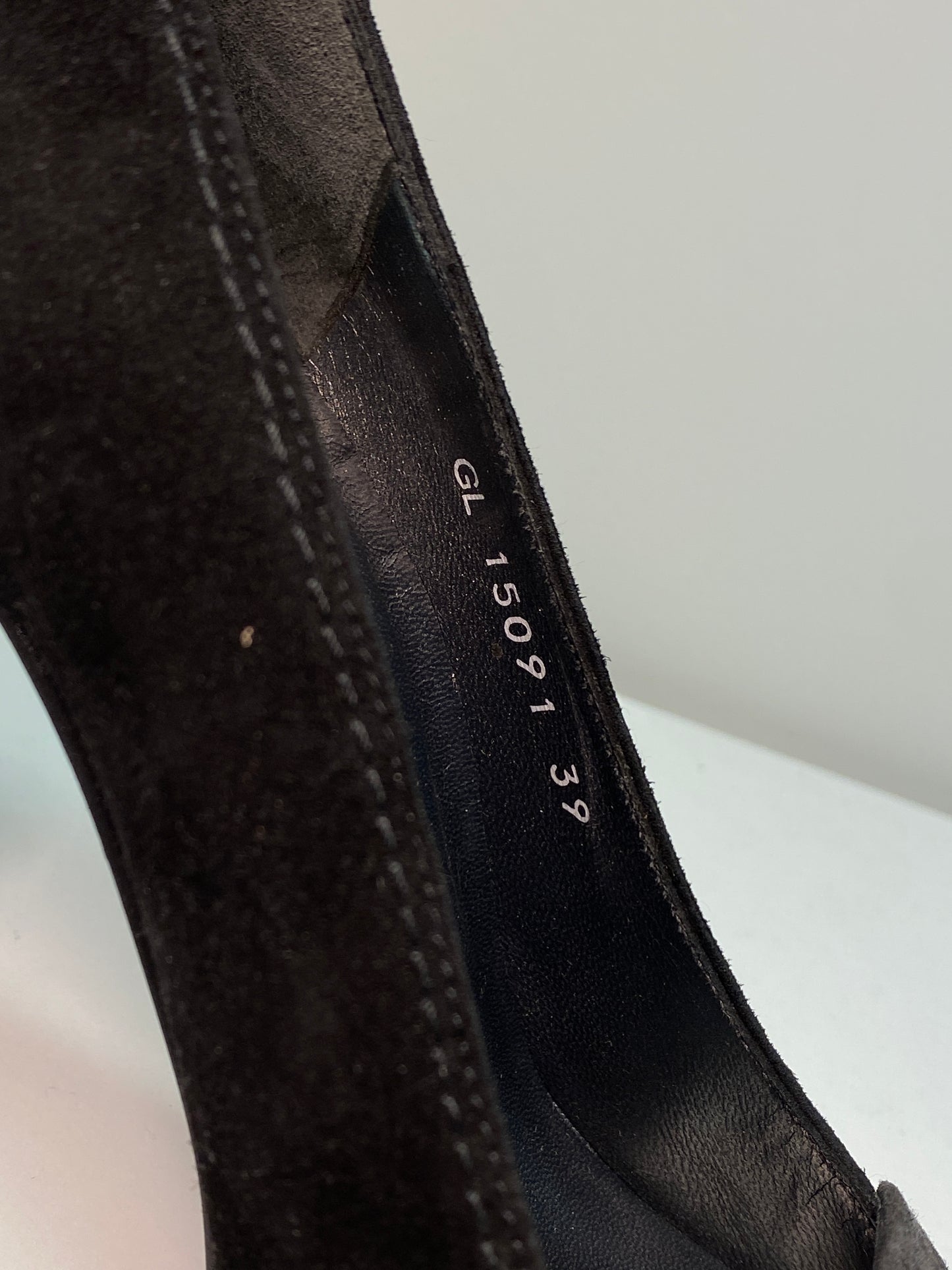 STUART WEITZMAN black and grey leather pumps (39)