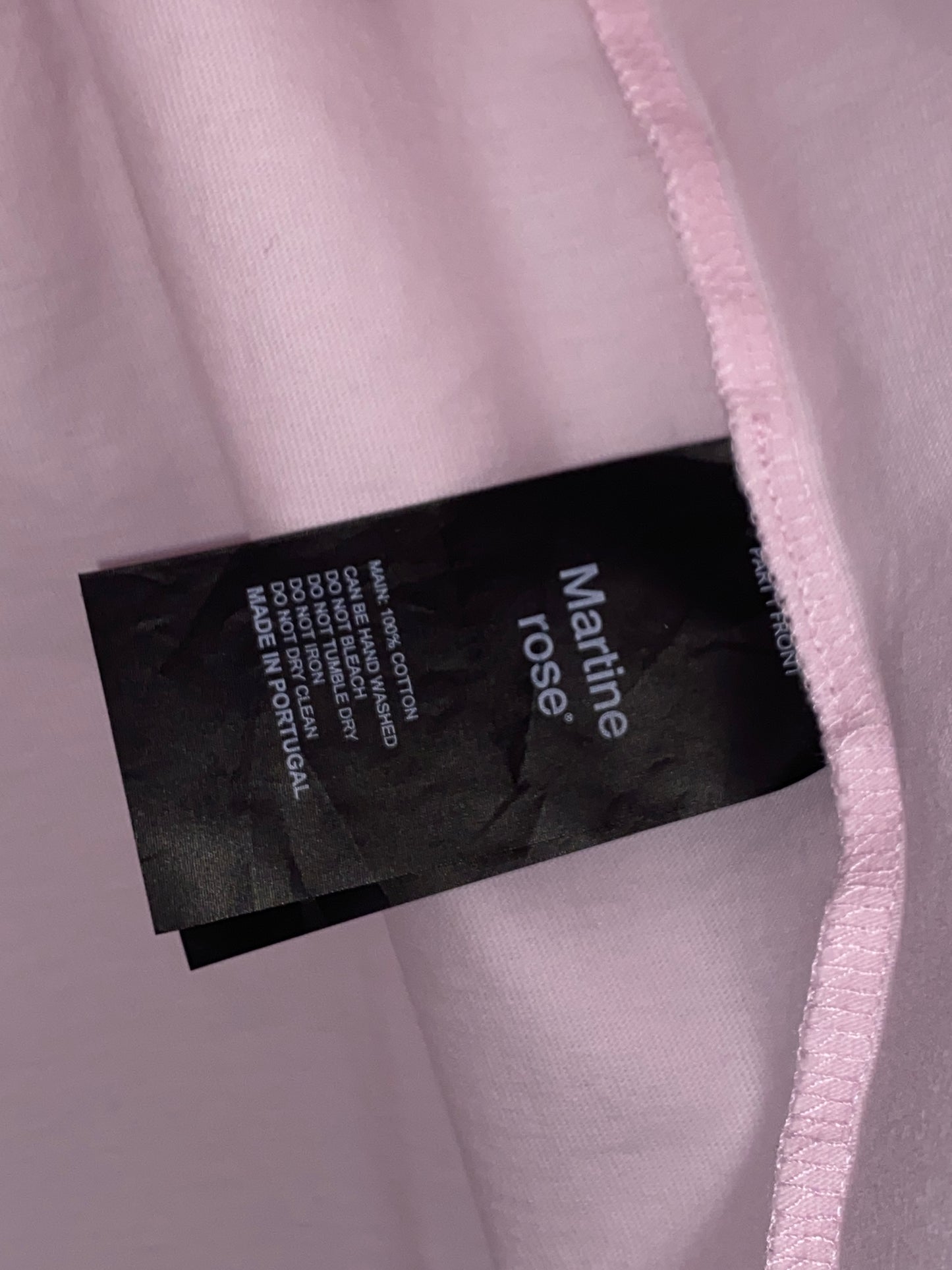MARTINE ROSE pink graphic t-shirt (M/L)