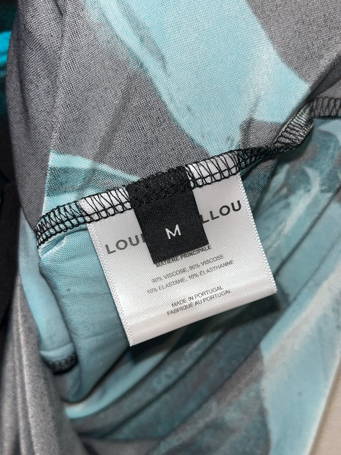 LOUISA BALLOU turquoise sleeveless maxi dress (M)