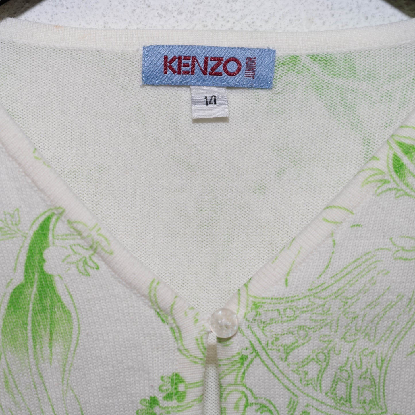 KENZO cotton white Cardigan (XS)
