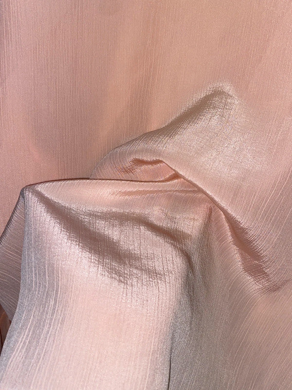 VINTAGE drapey collar pink blouse (L)