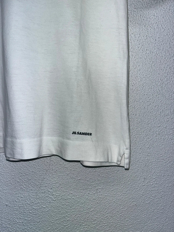 JIL SANDER white cotton tee (M/L)