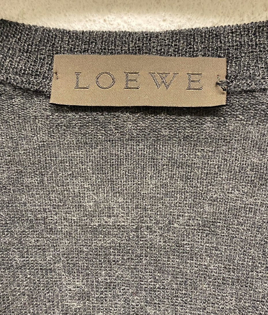 LOEWE silk and wool grey cardigan (M/L)