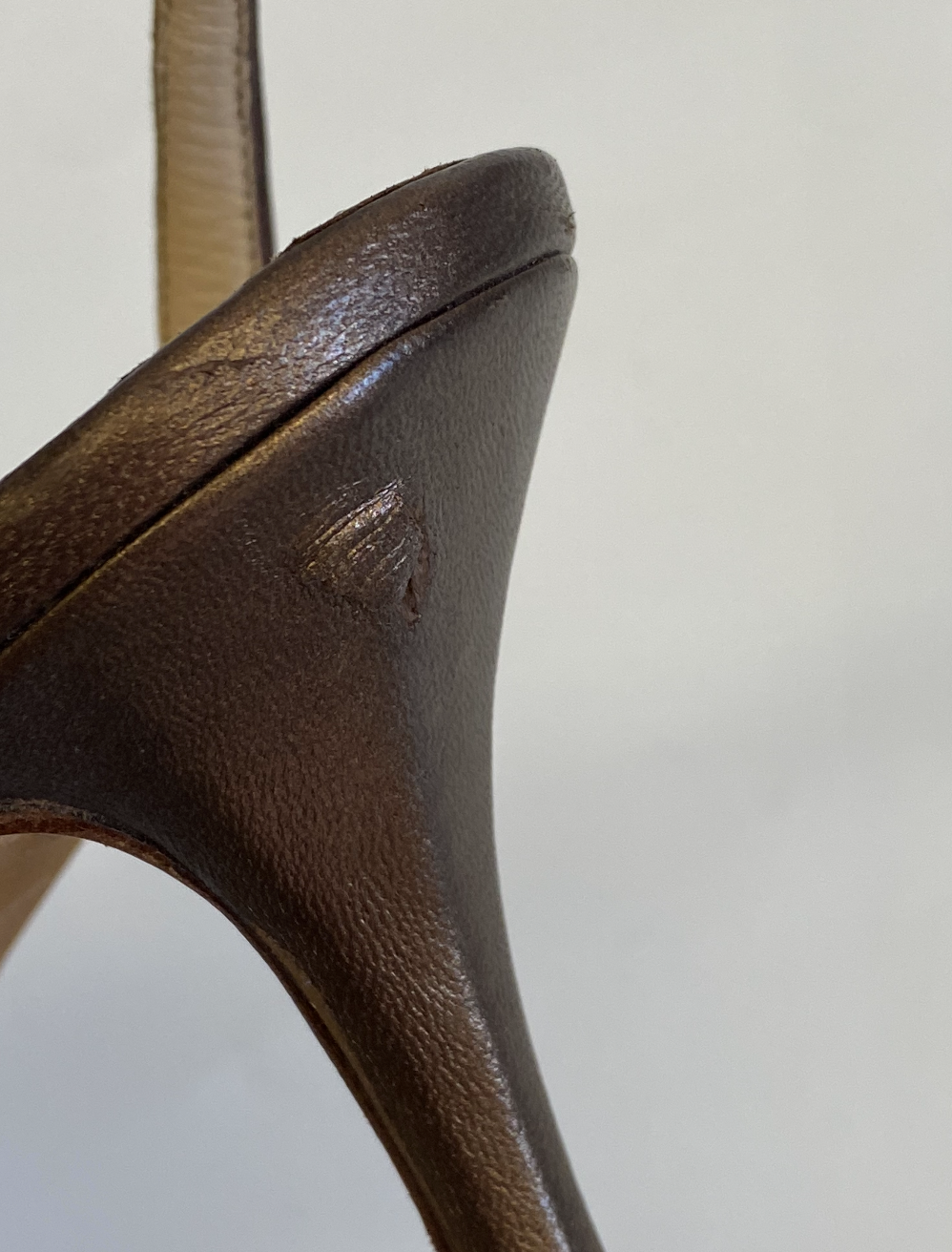 MANOLO BLAHNIK leather brown heels (36)