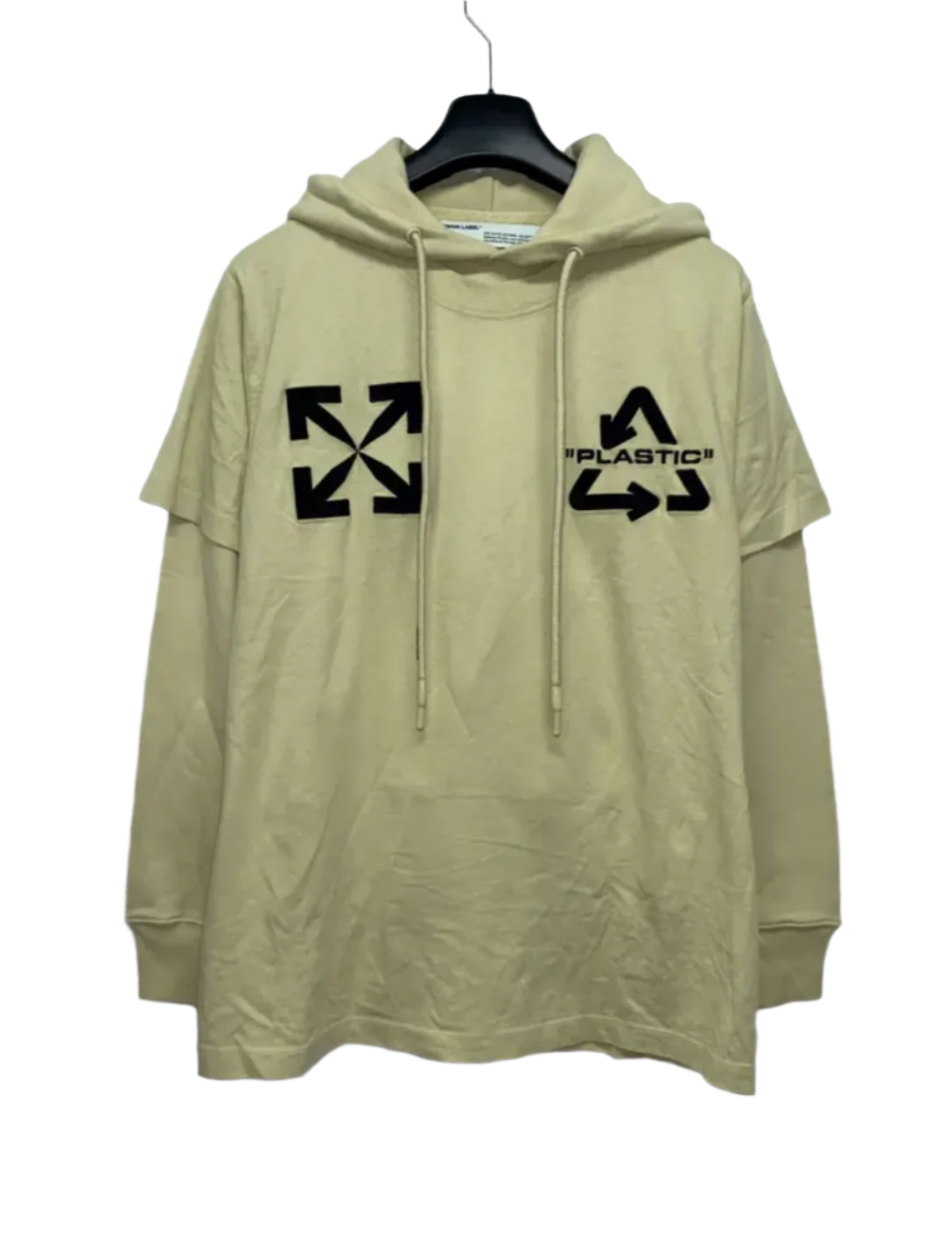 OFF-WHITE double layer hoodie (S)