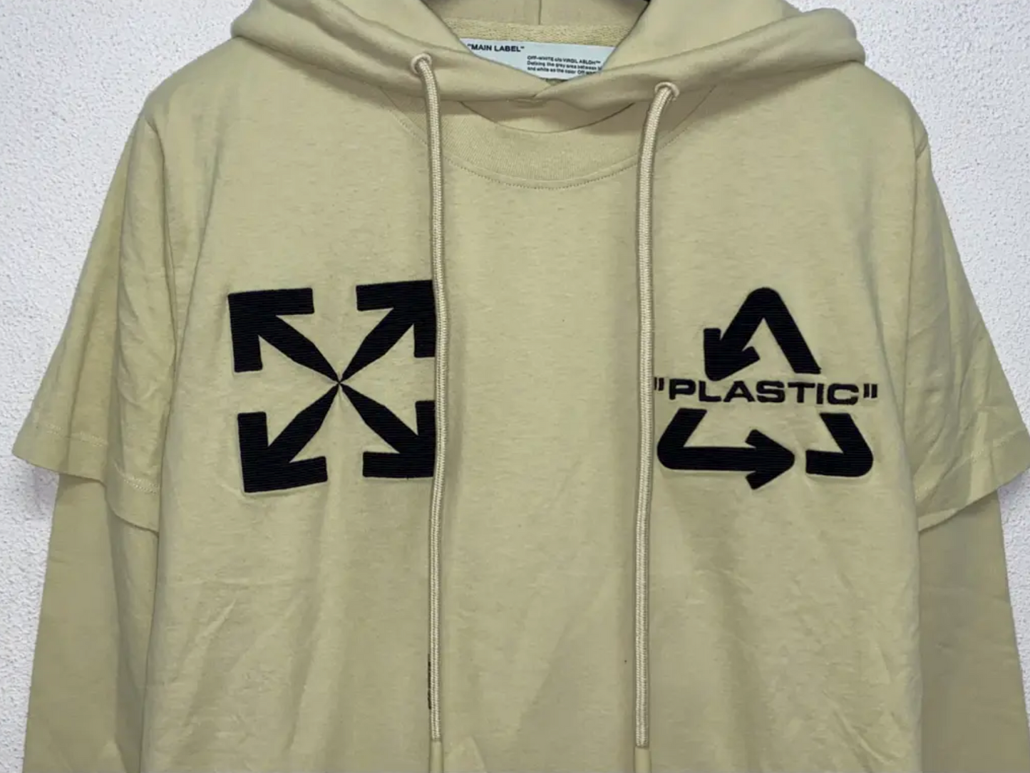 OFF-WHITE double layer hoodie (S)