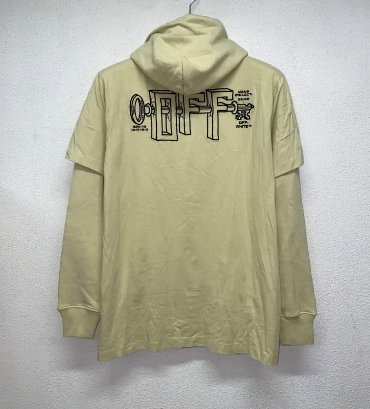 OFF-WHITE double layer hoodie (S)