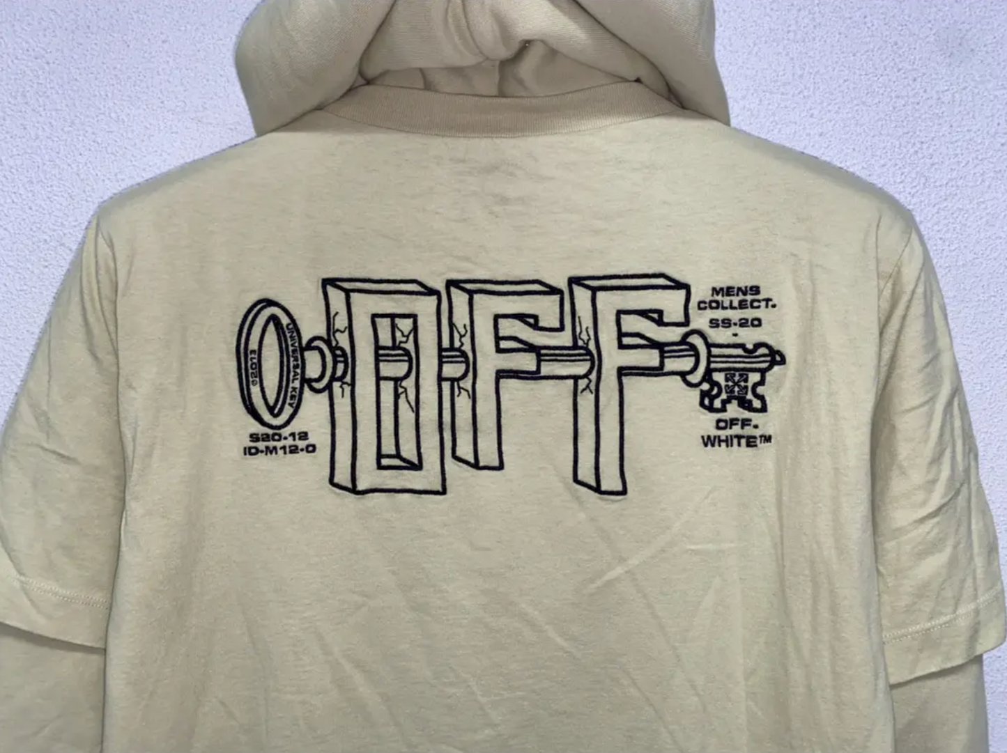 OFF-WHITE double layer hoodie (S)