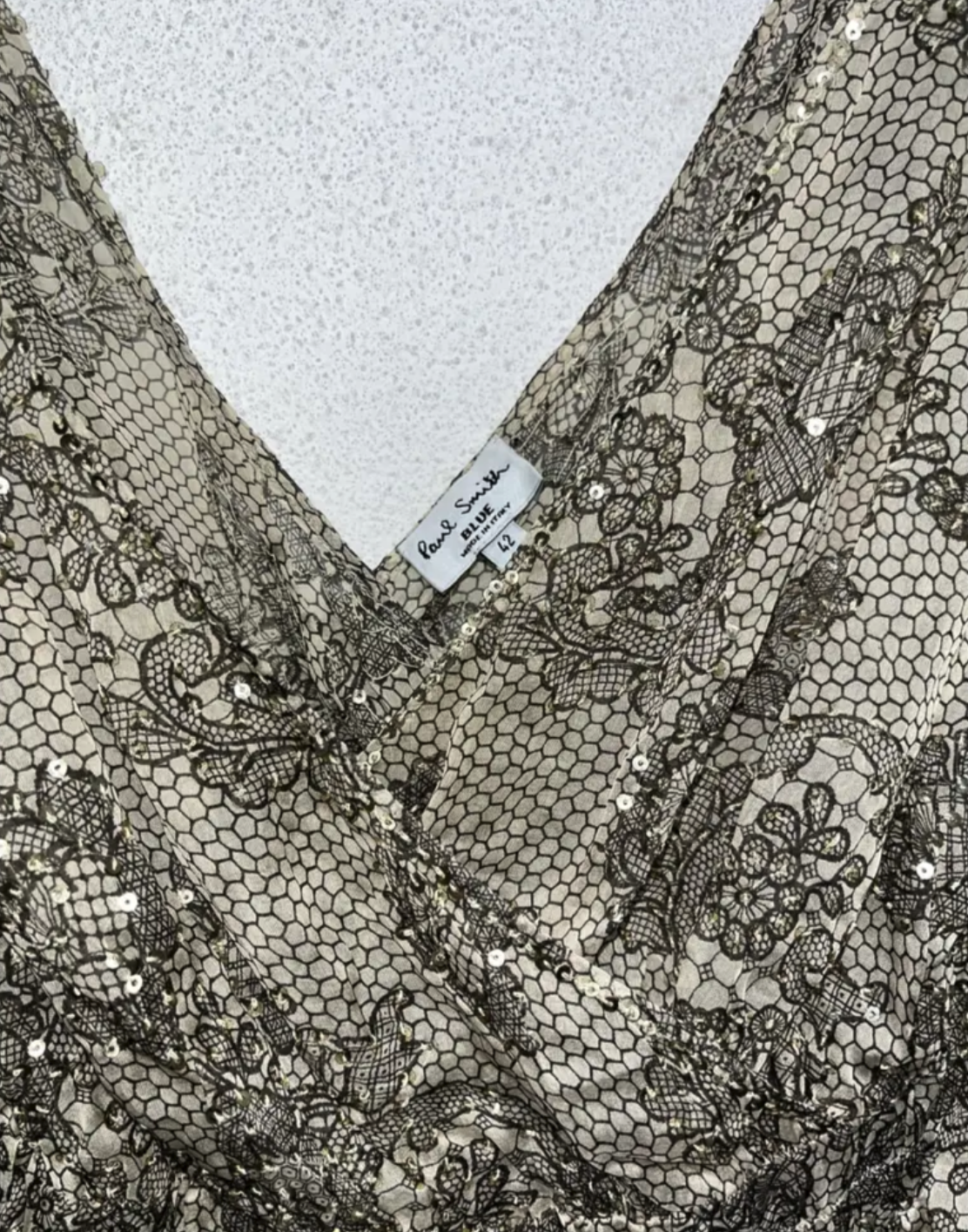 PAUL SMITH silk ruffled sleeveless blouse (42/L)