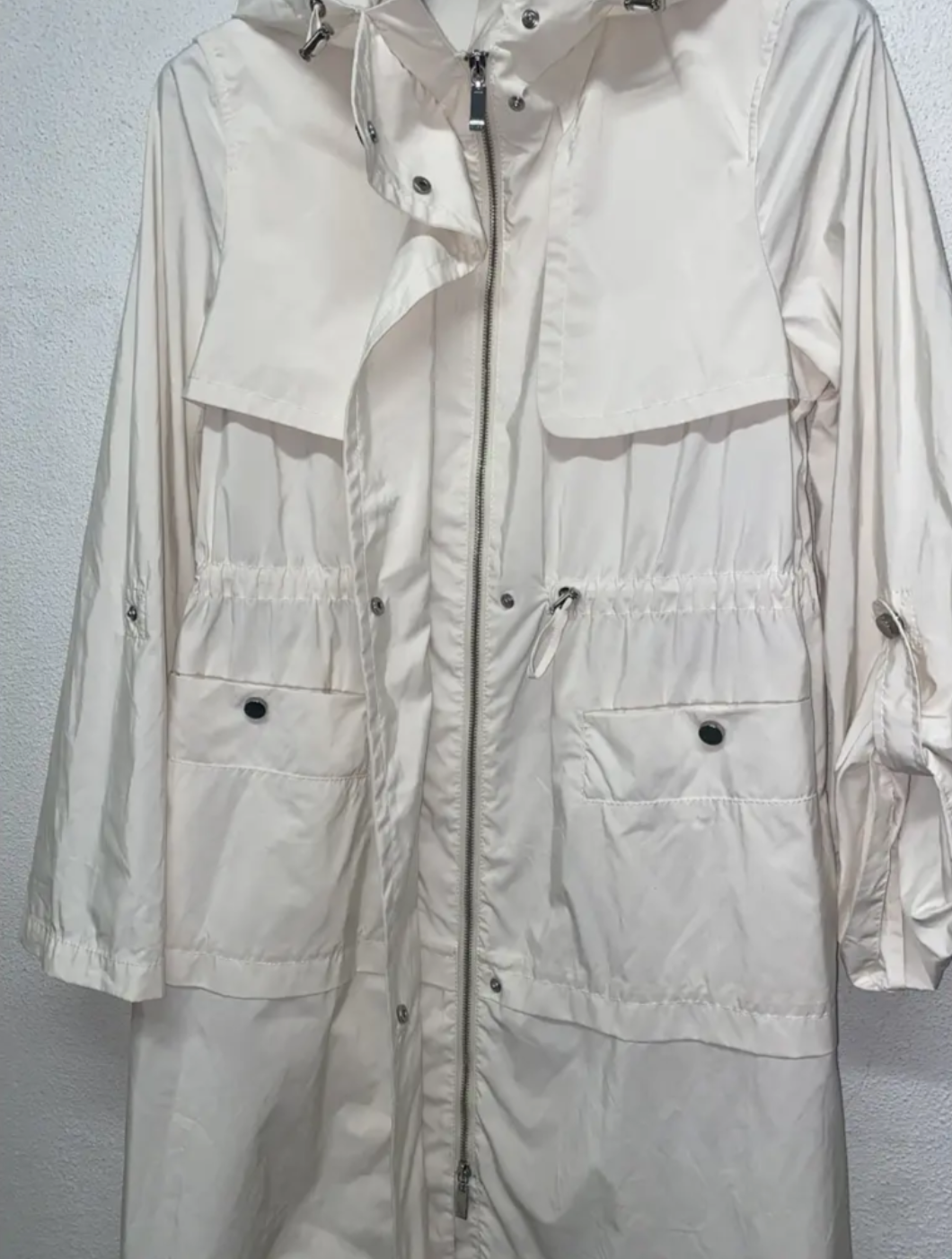 MAX MARA Studio white trench coat