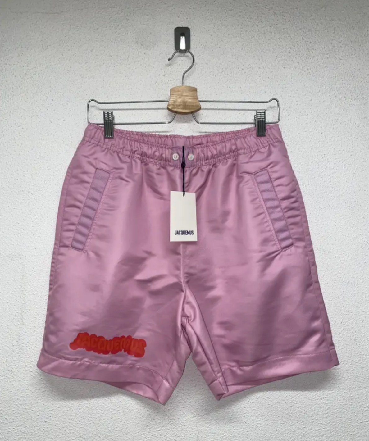 JACQUEMUS pink swimming shorts (M)