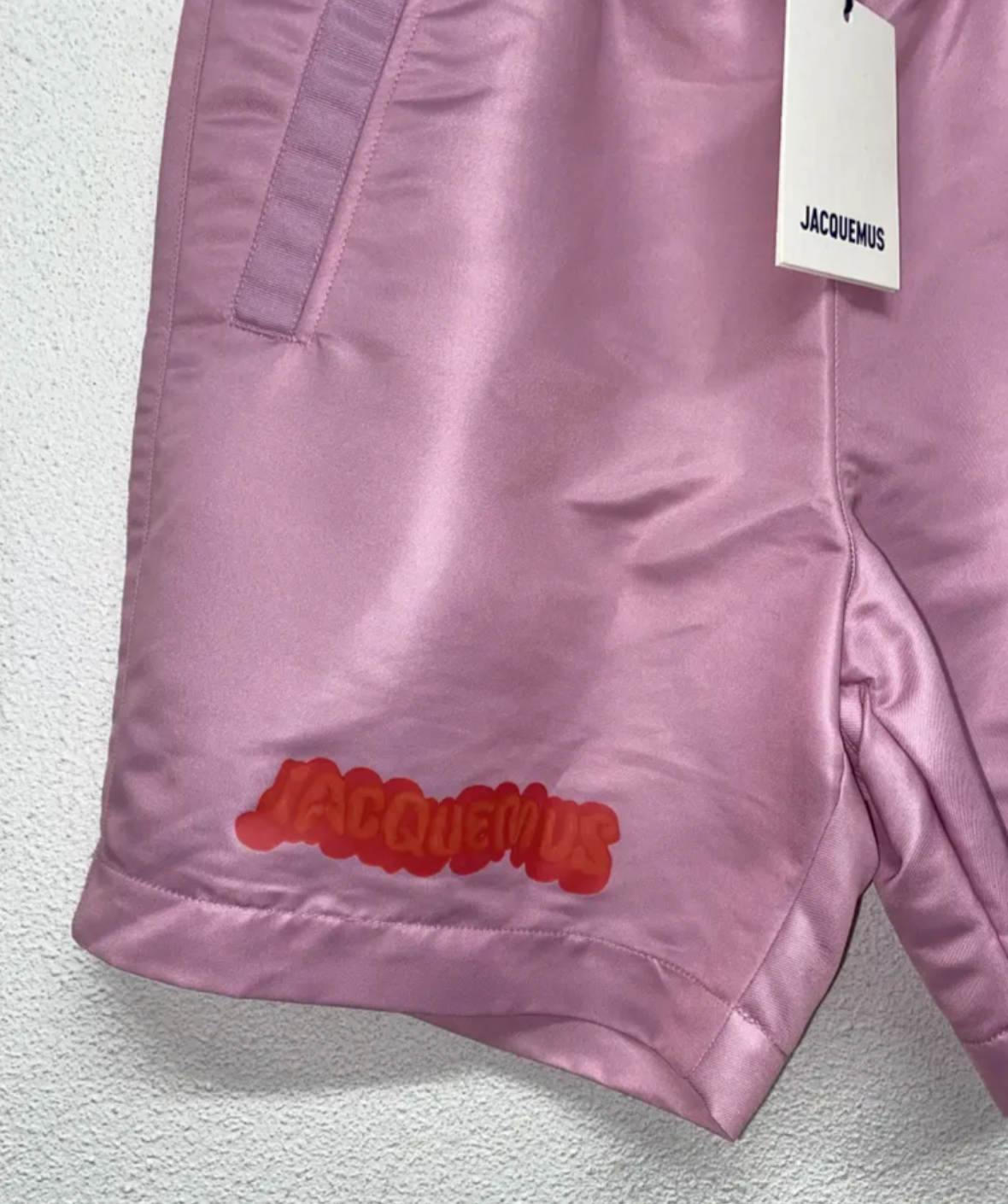 JACQUEMUS pink swimming shorts (M)