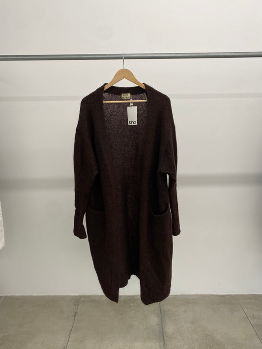 Acne Studios AW18 Raya Mohair brown wool cardigan (XS)