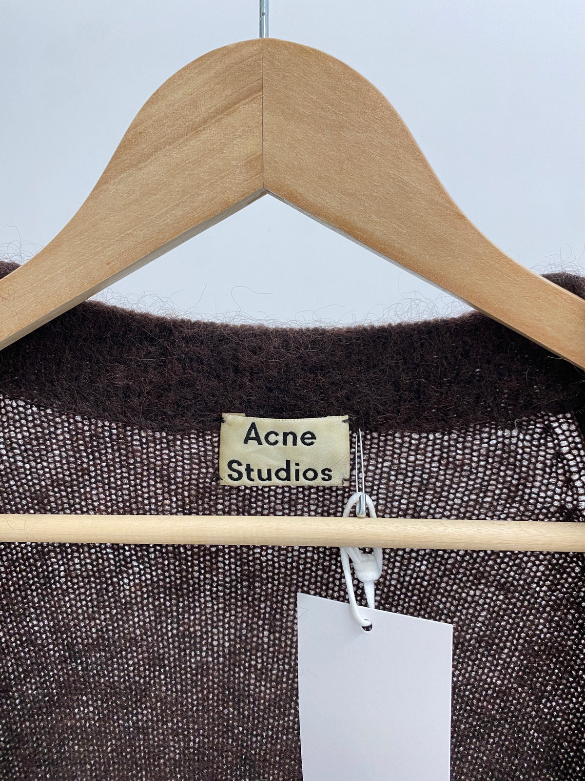 Acne Studios AW18 Raya Mohair brown wool cardigan (XS)