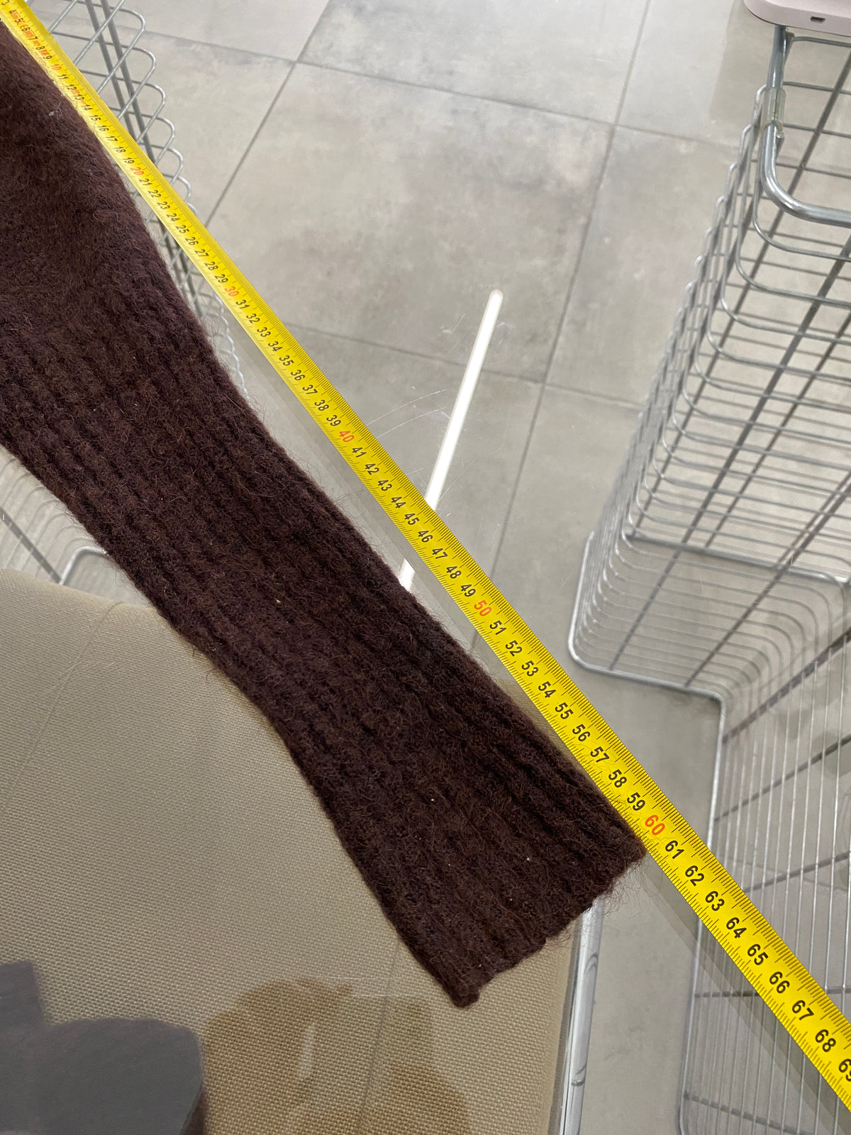 Acne Studios AW18 Raya Mohair brown wool cardigan (XS)
