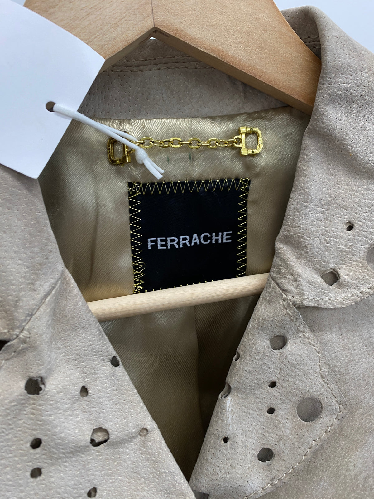 Ferrache Vintage leather jacket (M)