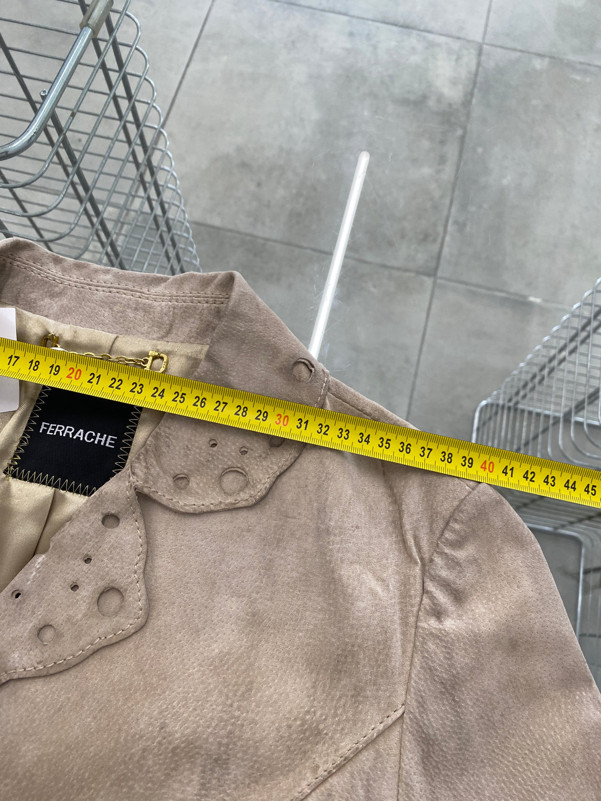 Ferrache Vintage leather jacket (M)