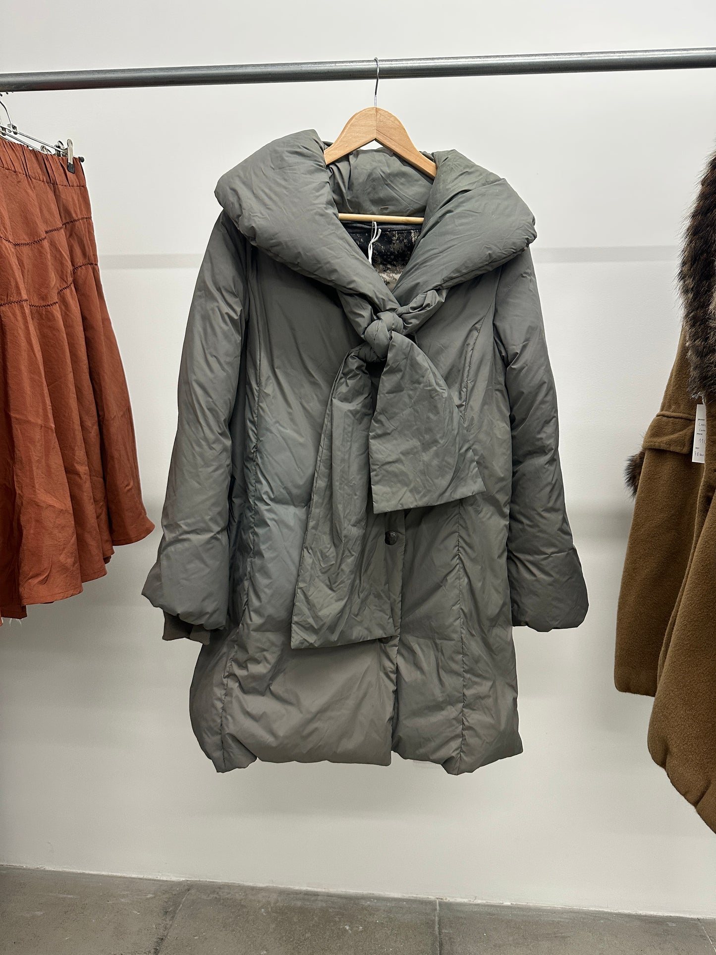 COP COPINE long grey puffer jacket (S)