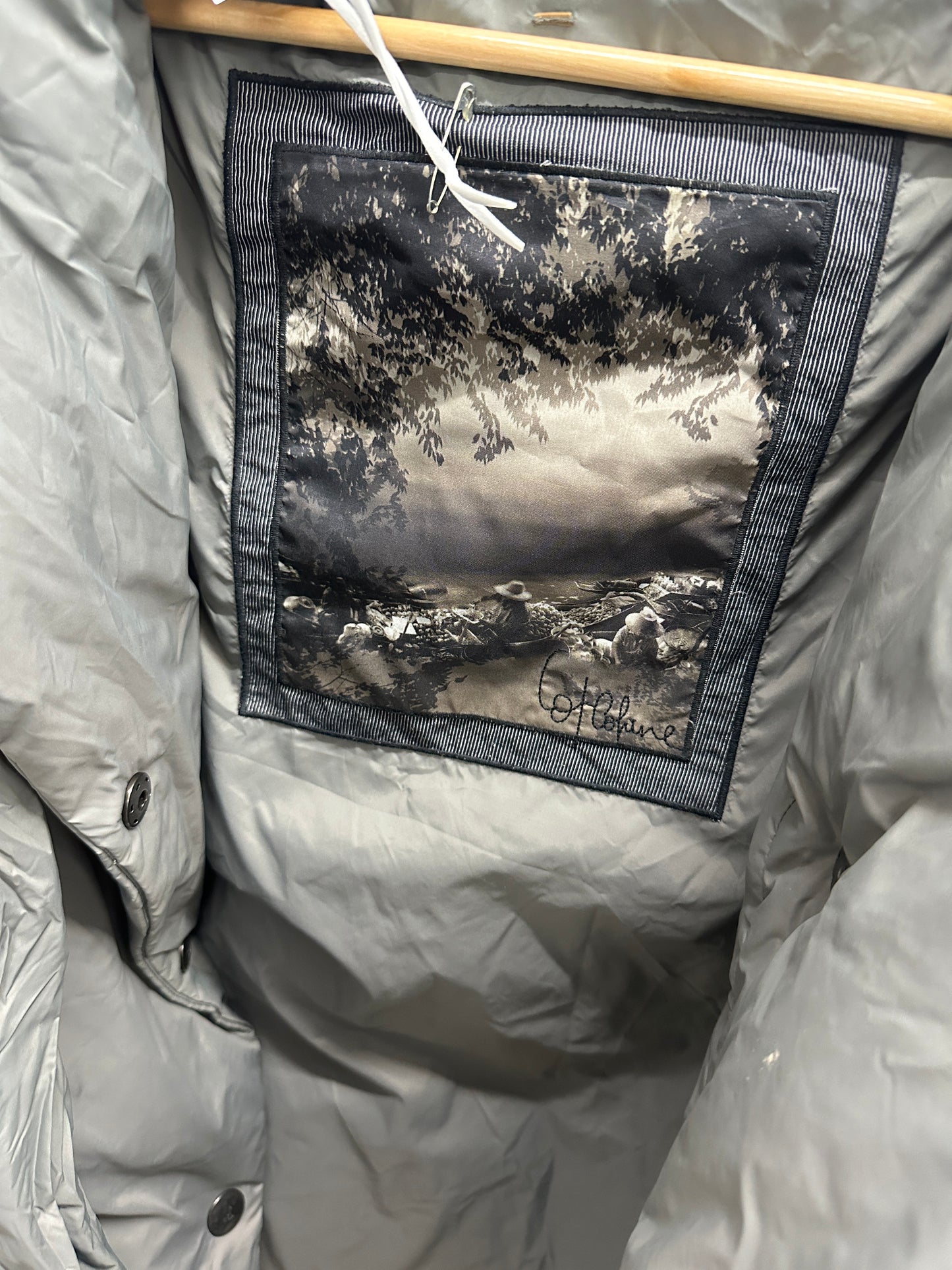 COP COPINE long grey puffer jacket (S)