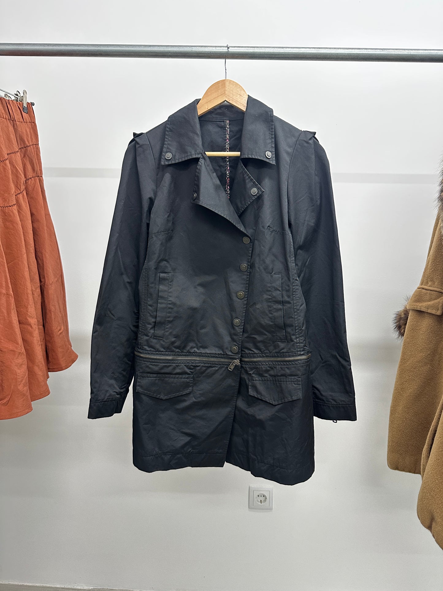COP COPINE black zipper jacket (S)