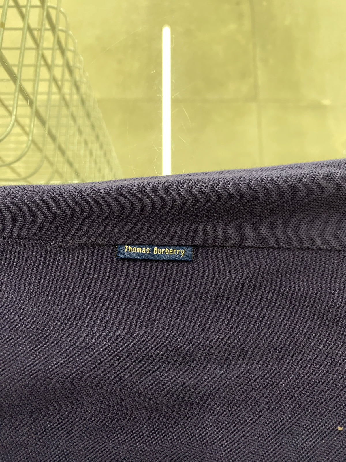 Burberry blue cotton mid-length dress (L)