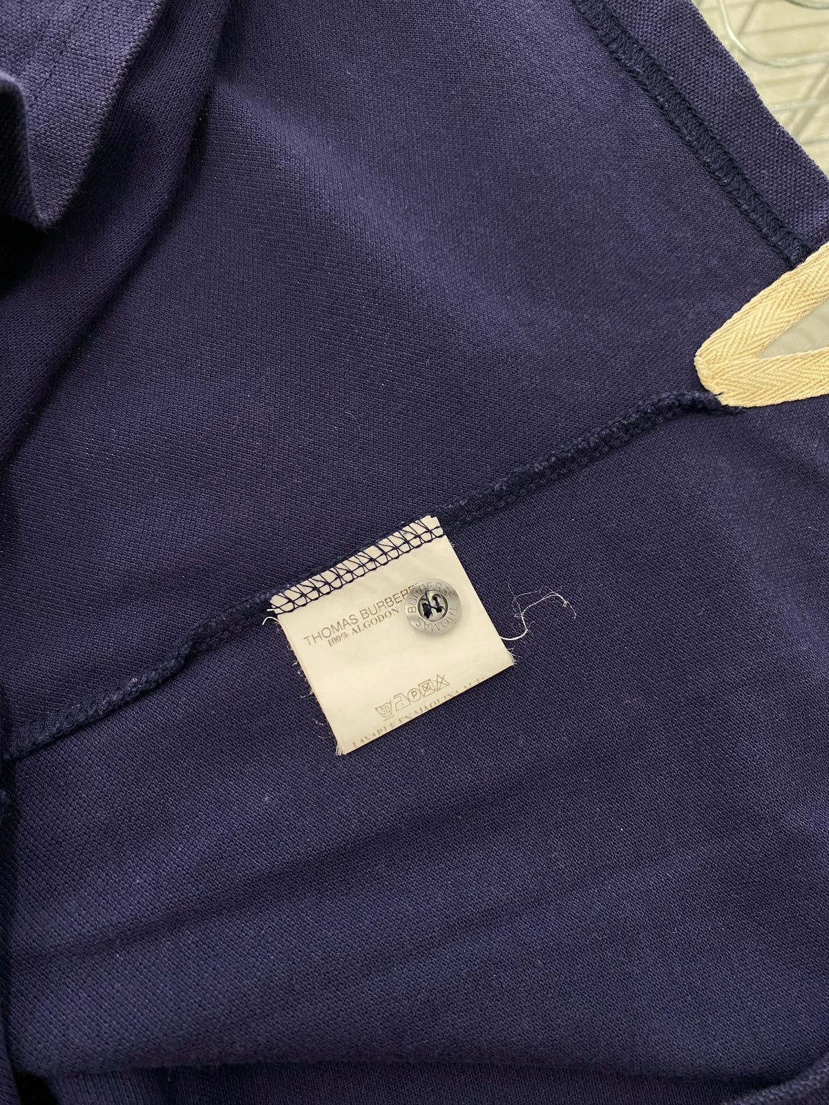 Burberry blue cotton mid-length dress (L)