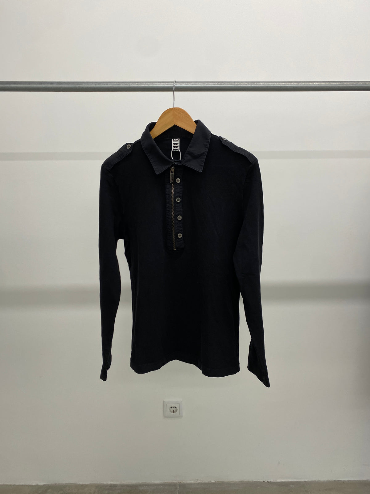 Bikkembergs black cotton shirt (L)